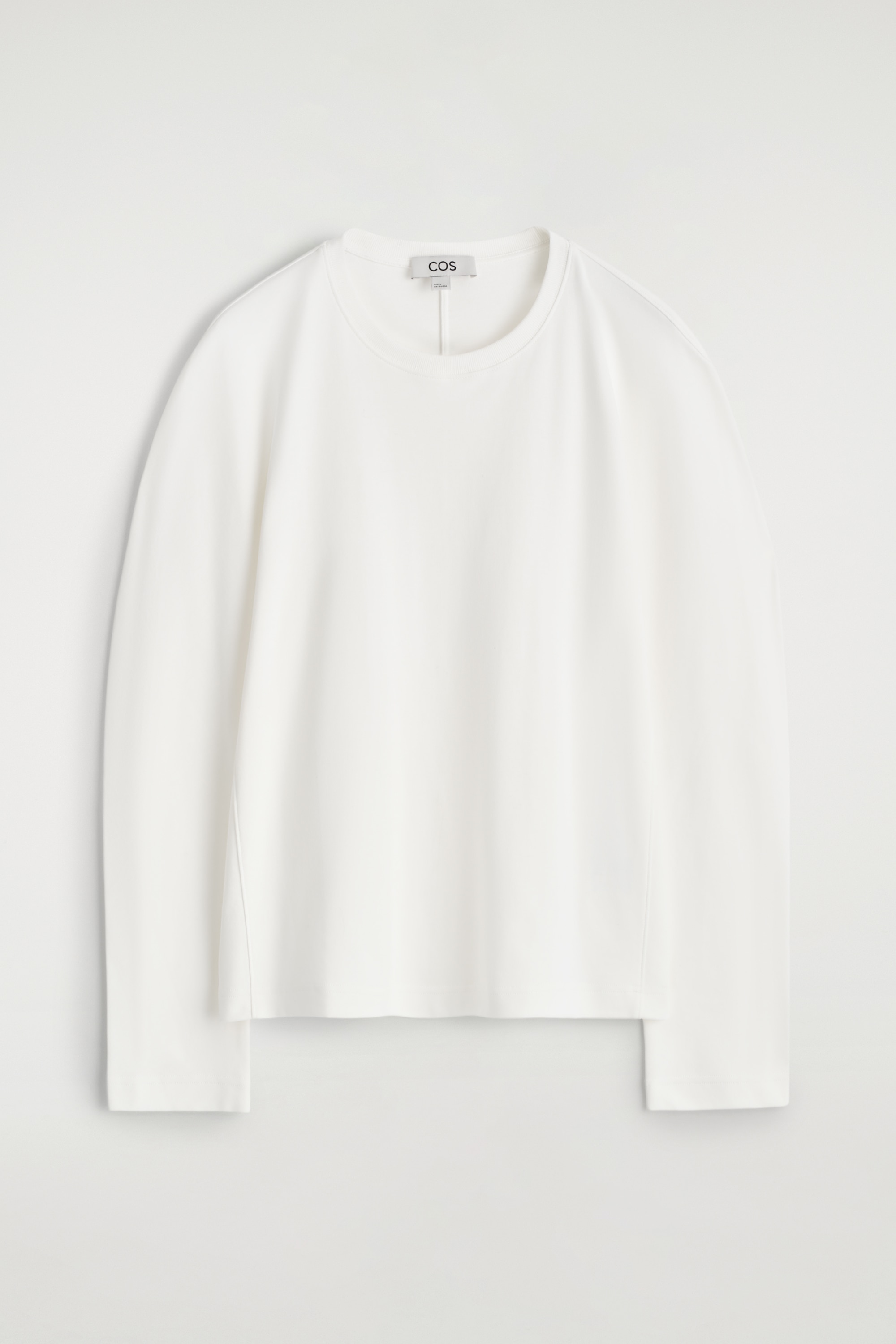 ROUNDED JERSEY TOP - WHITE/DARK RED