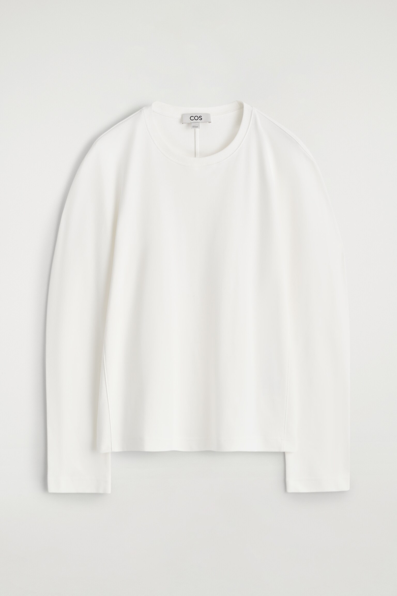 ROUNDED JERSEY TOP - WHITE/DARK RED - 2