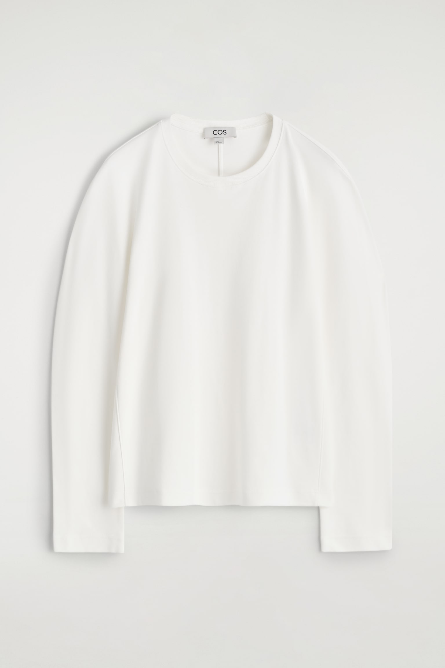 ROUNDED JERSEY TOP - WHITE/DARK RED - 2