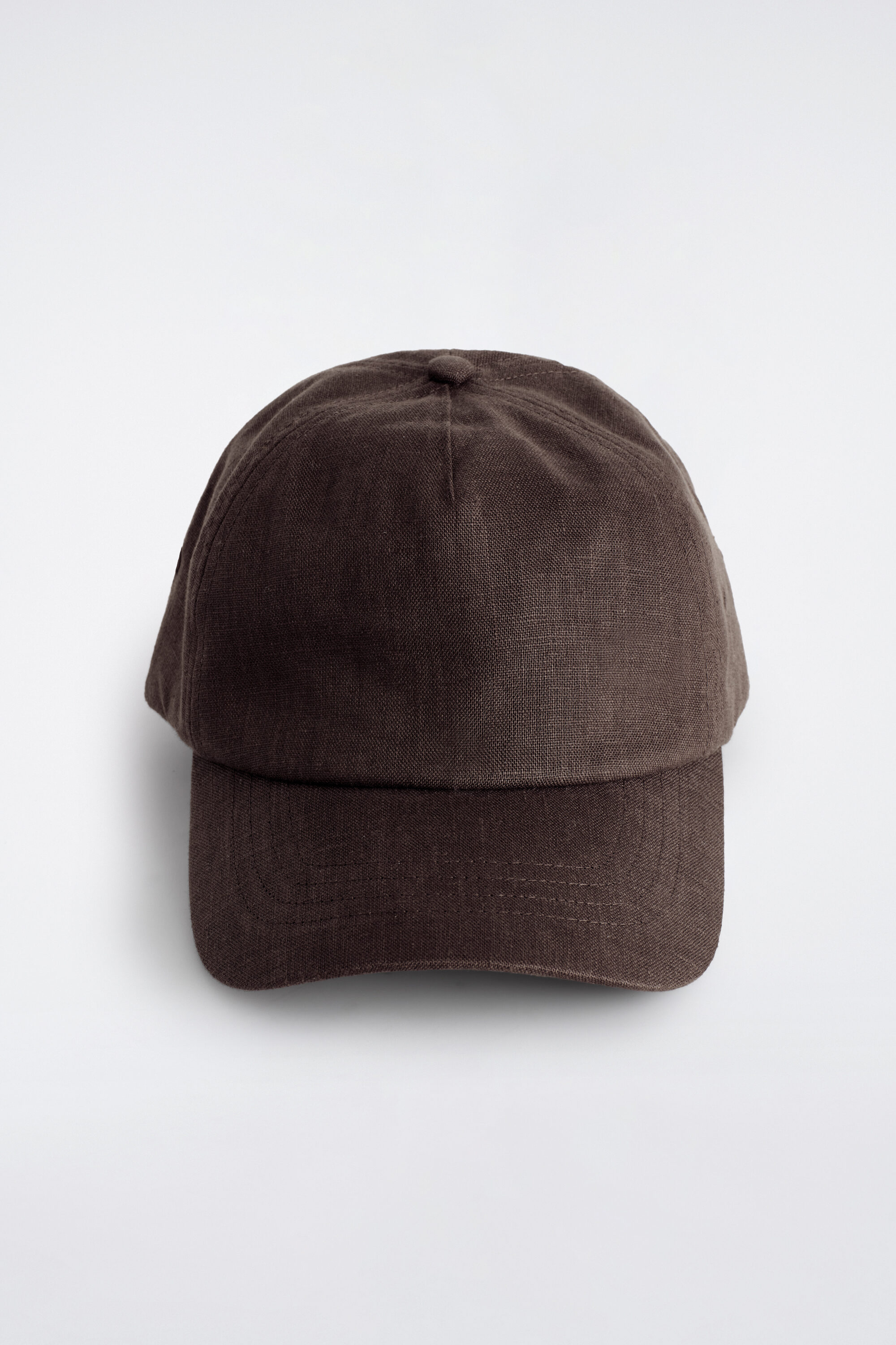 LINEN BASEBALL CAP - DARK BROWN | COS US