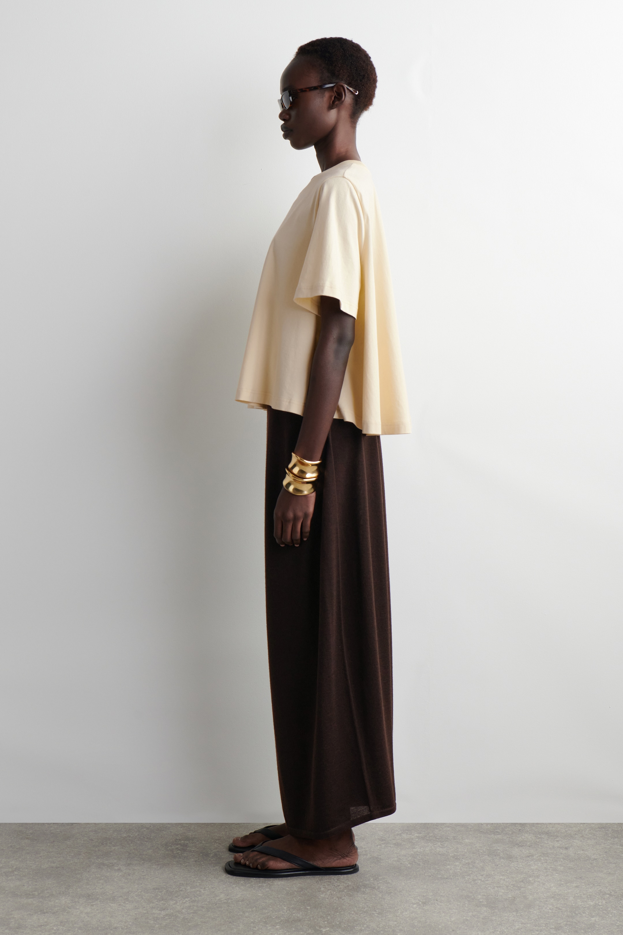 Agrandir l'image: T-SHIRT DÉCONTRACTÉ SILHOUETTE TRAPÈZE - JAUNE BEURRE - FEMME | H&M FR 3