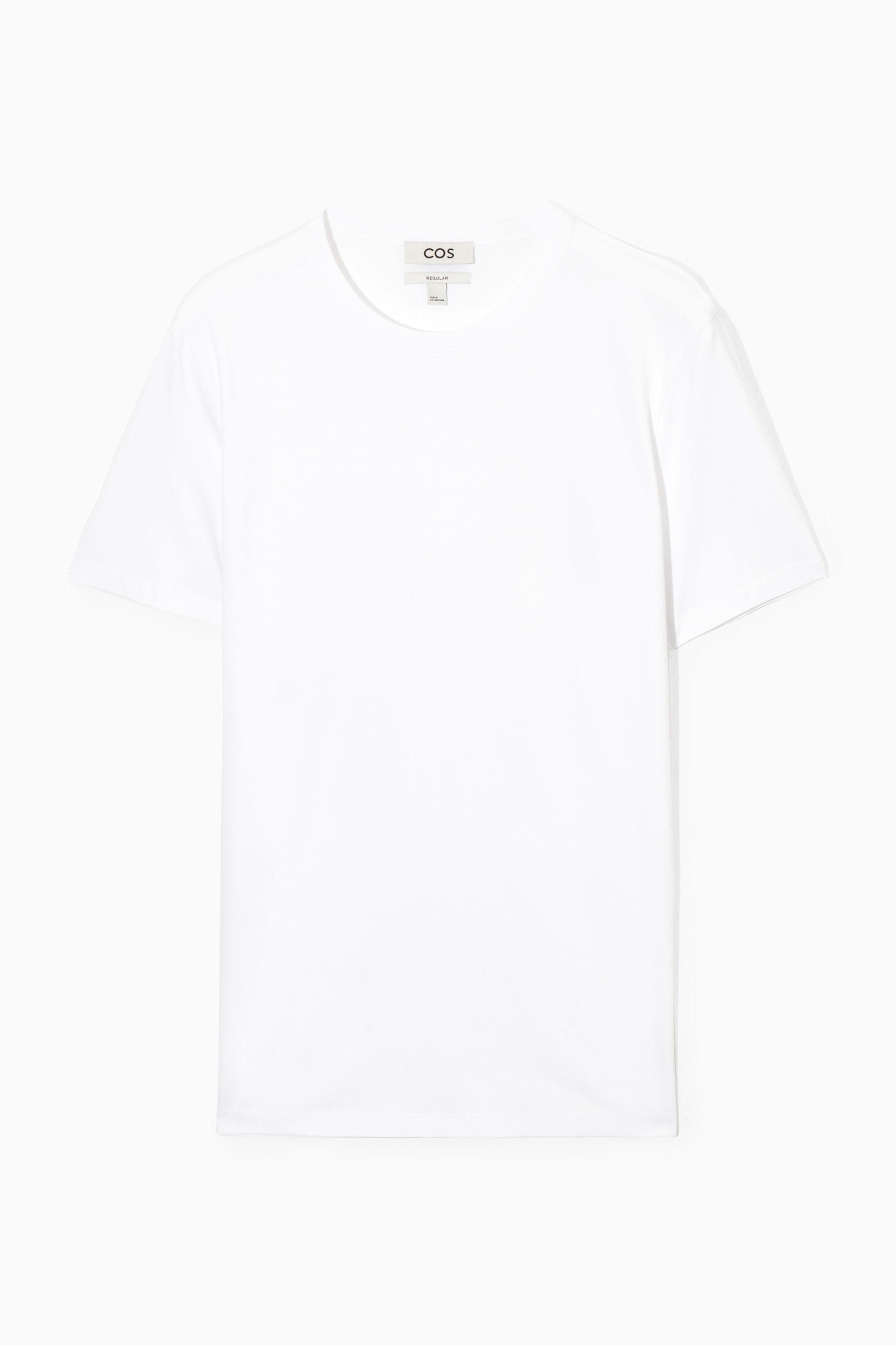 3-PACK REGULAR COTTON T-SHIRTS - STONE / WHITE / GREY