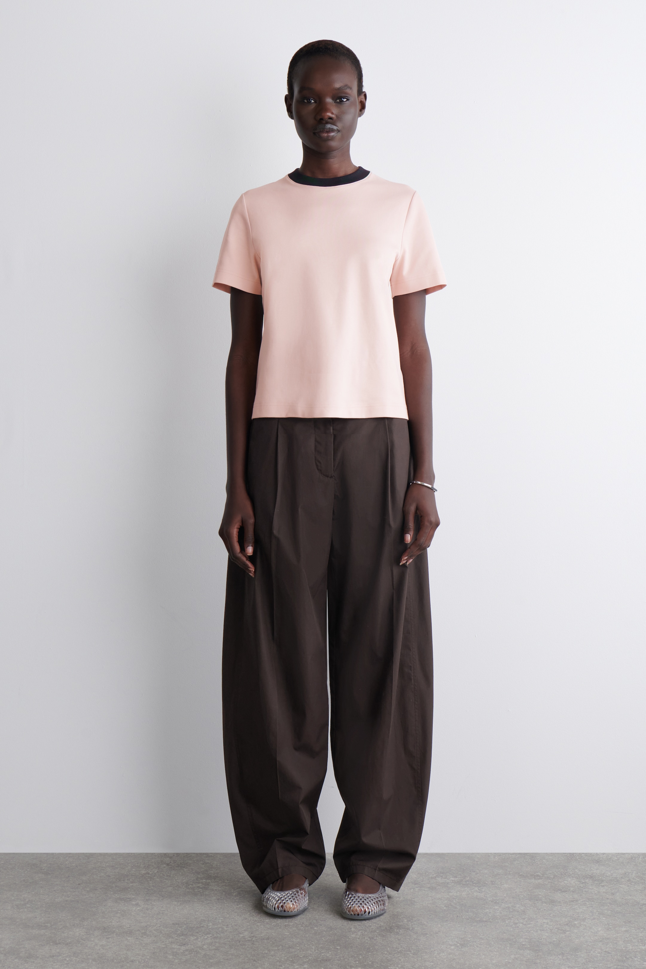 Agrandir l'image: T-SHIRT REGULAR ÉLÉGANT - ROSE / MARINE - FEMME | H&M CH 2