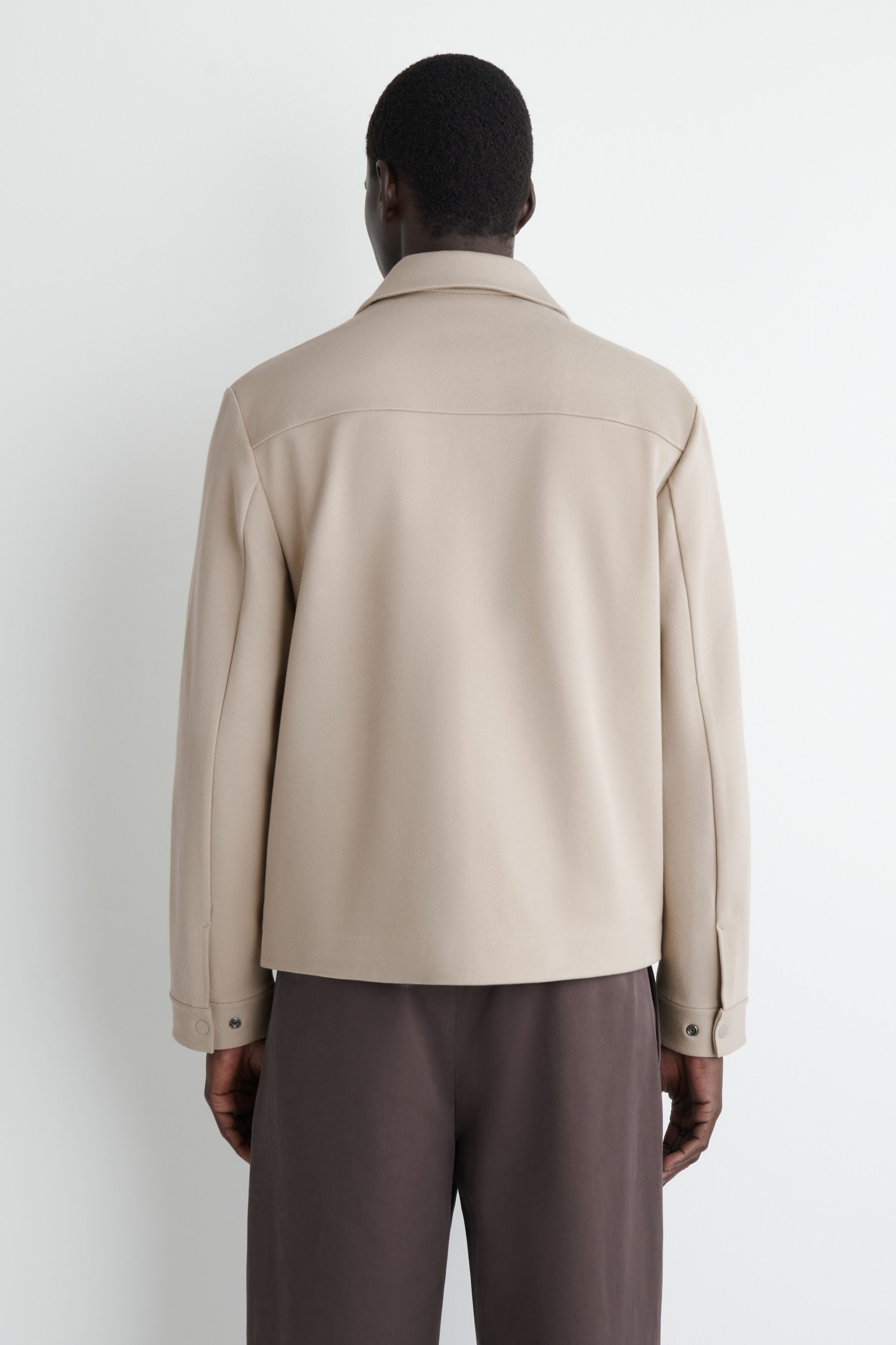 JERSEY-TWILL SHIRT JACKET