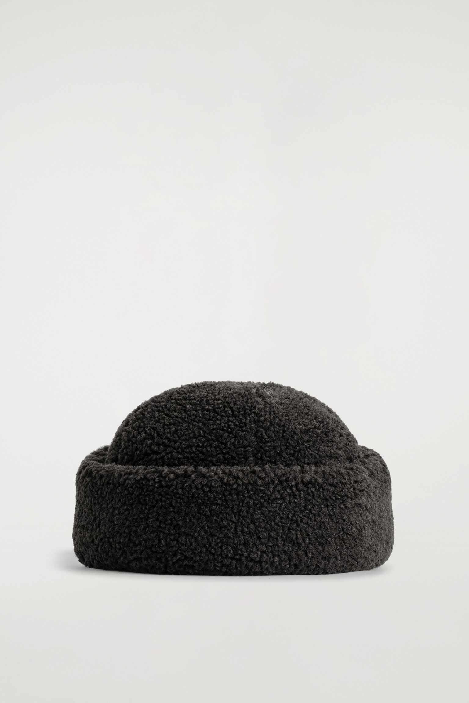 FOLD-UP TEDDY HAT - DARK BROWN - 2