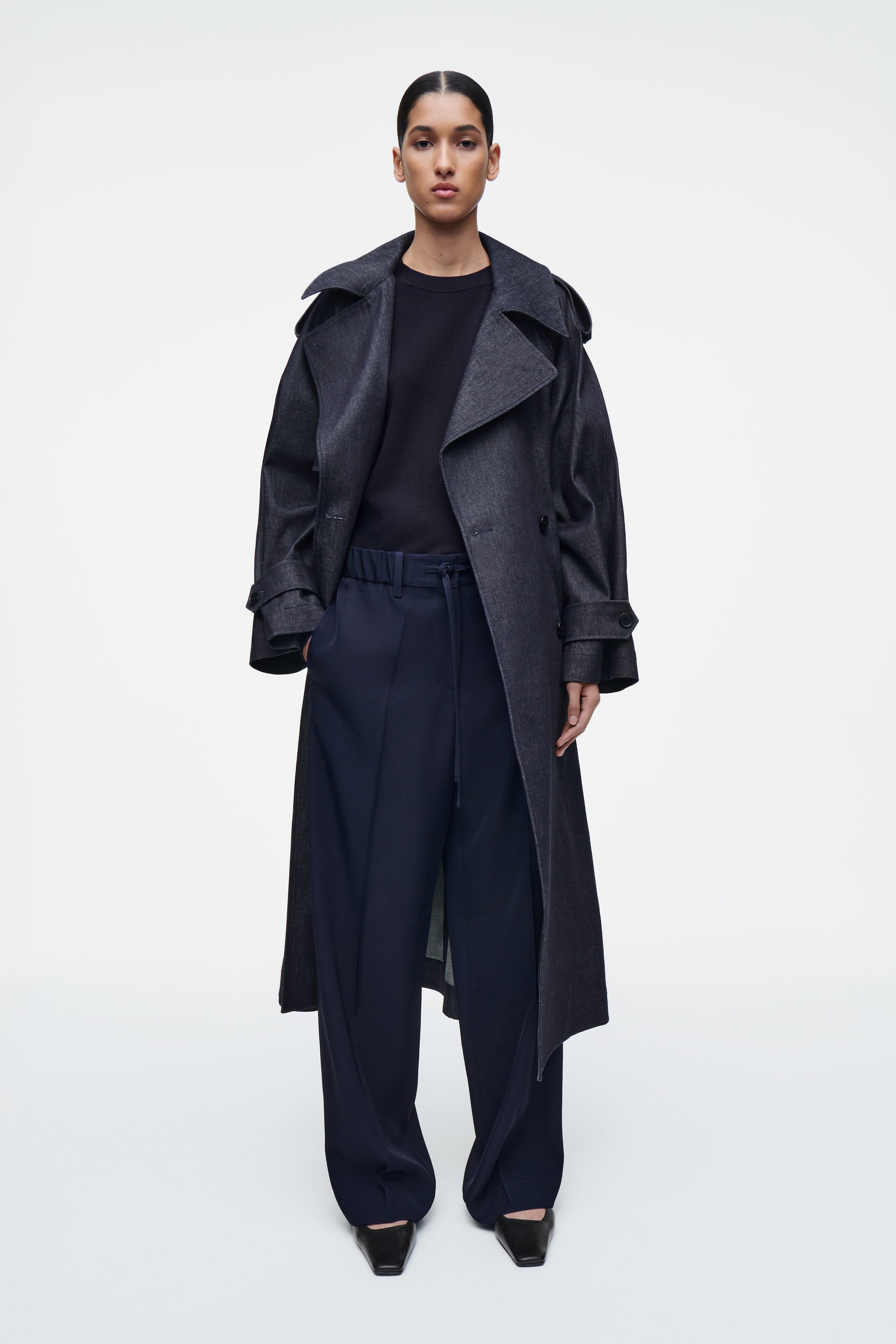 PANTALONE A GAMBA DRITTA CON COULISSE