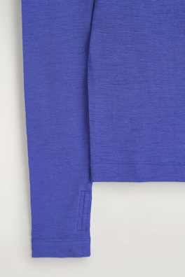 SLIM MERINO WOOL TOP — COBALT BLUE 7