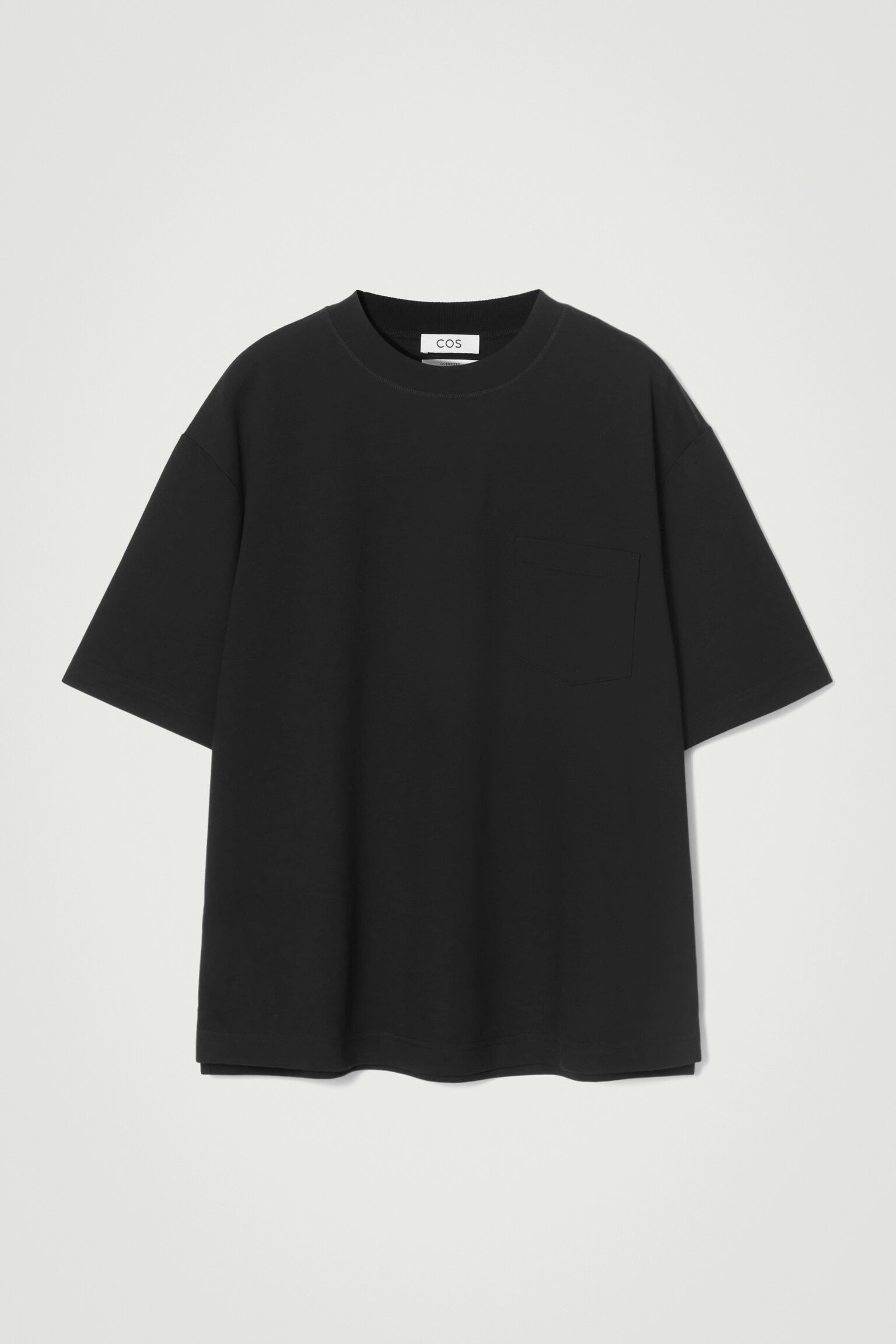 T-SHIRT OVERSIZE EN COTON ÉPAIS - NOIR/BLANC/BRUN / RAYURES/BLEU MARINE / RAYURES/BLEU COBALT - 2