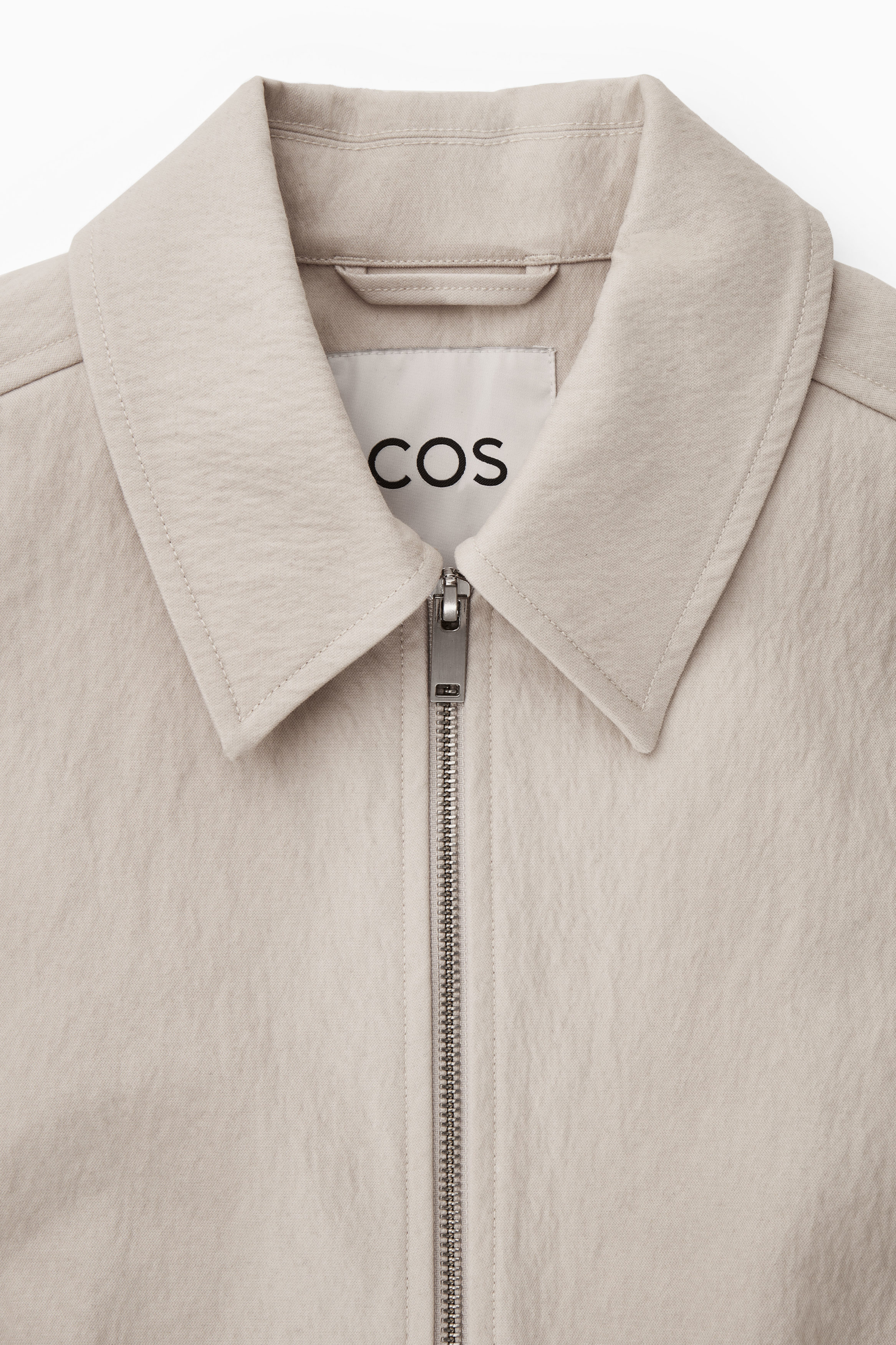 CROPPED WAISTED JACKET - BEIGE | COS