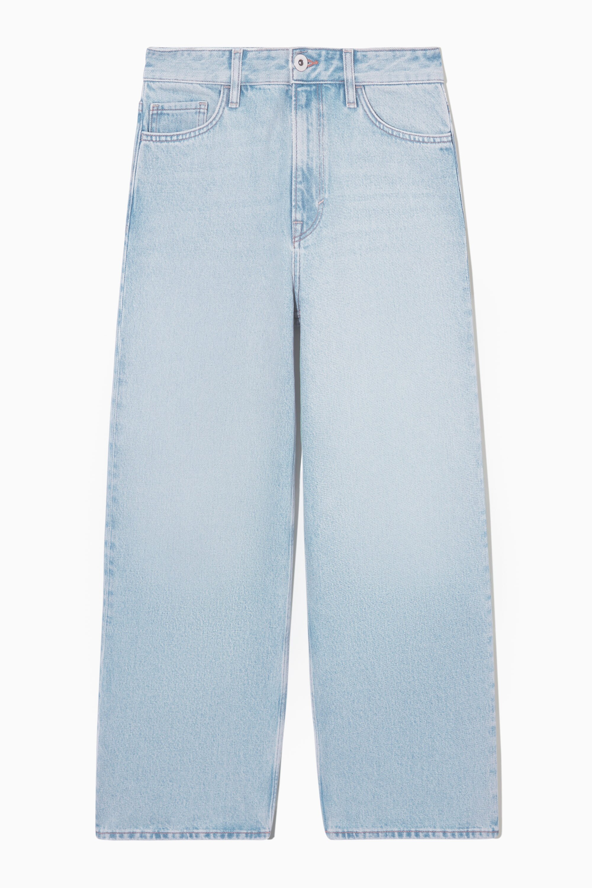 COS コス WIDE-LEG HIGH-RISE JEANS 28 WIDE-LEG HIGH-RISE ANKLE-LENGTH JEANS - BLUE | COS