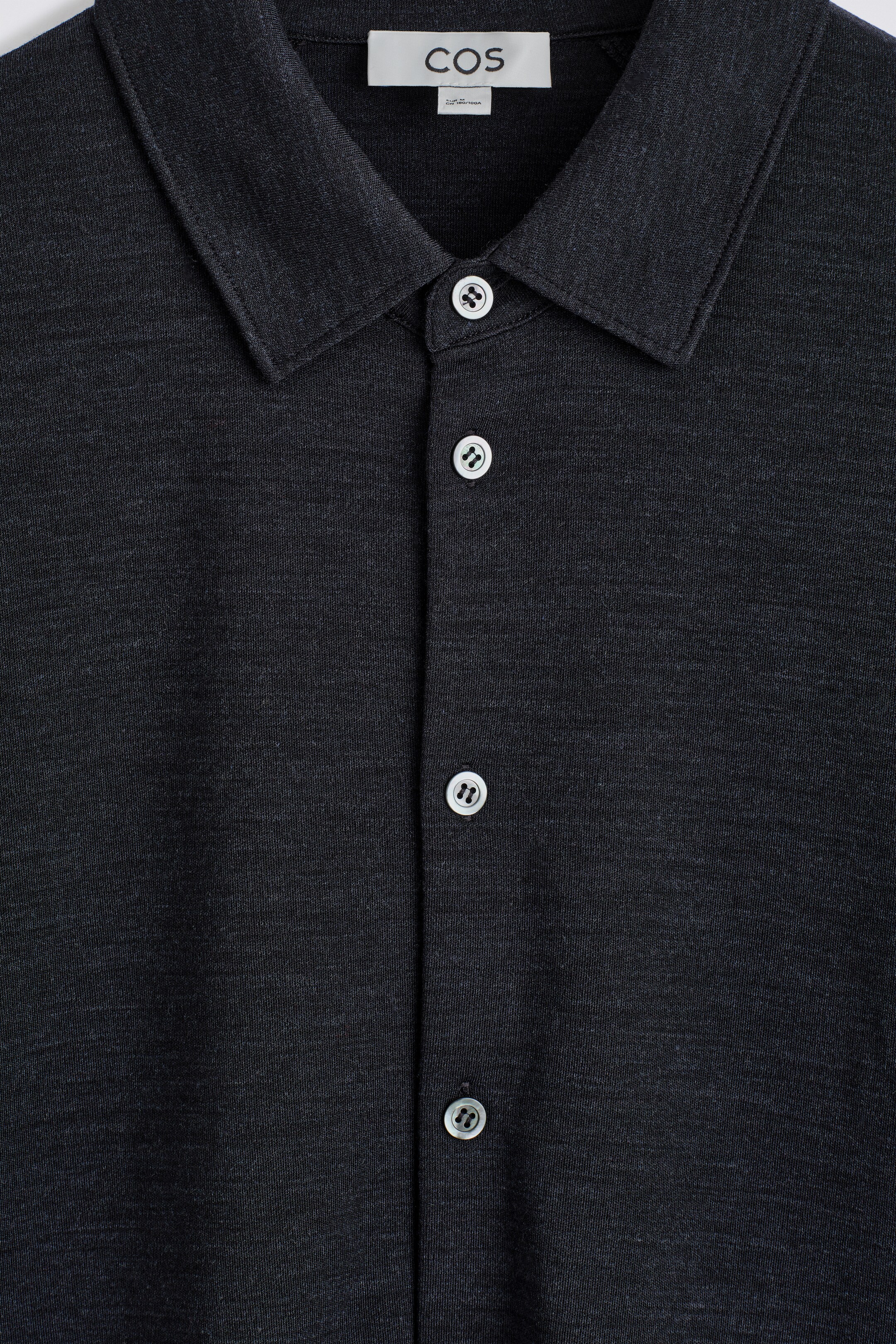 Visualizza immagine più grande: CAMICIA IN JERSEY DI MISTO LANA - BLU NAVY MÉLANGE - UOMO | H&M IT 7