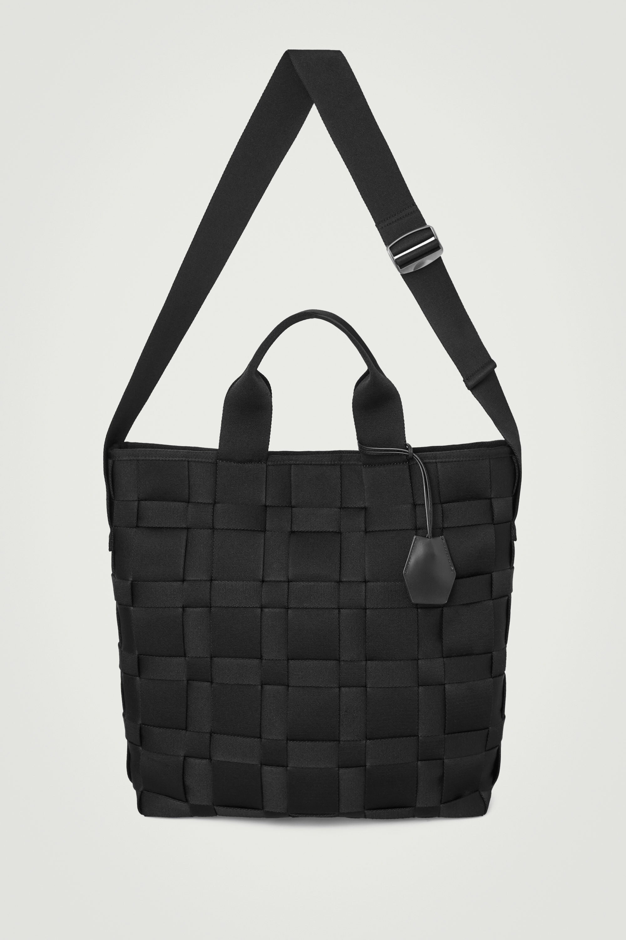 WOVEN TOTE BAG - WEBBING - BLACK | COS