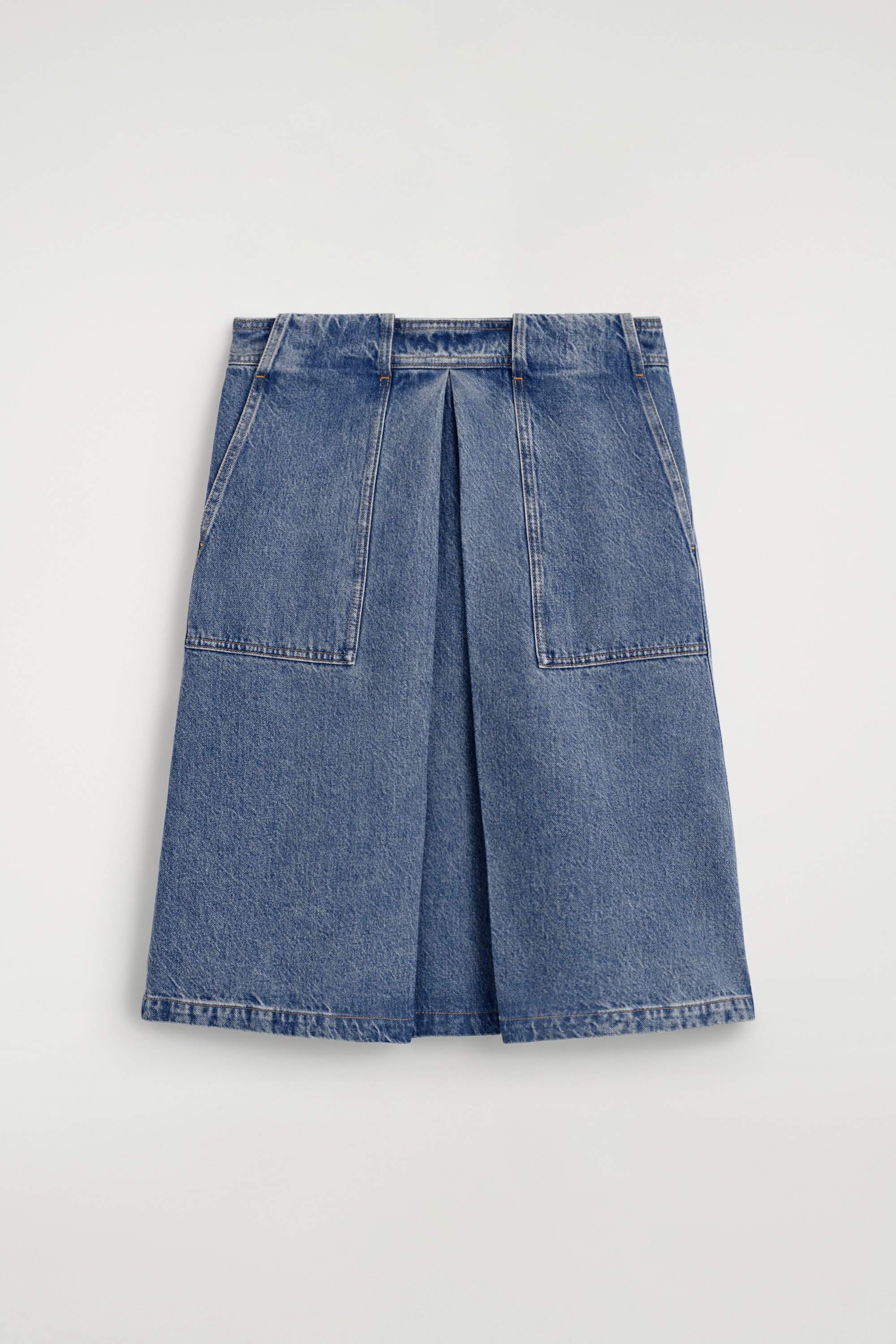UTILITY-ROCK AUS DENIM IN A-LINIE - Blau