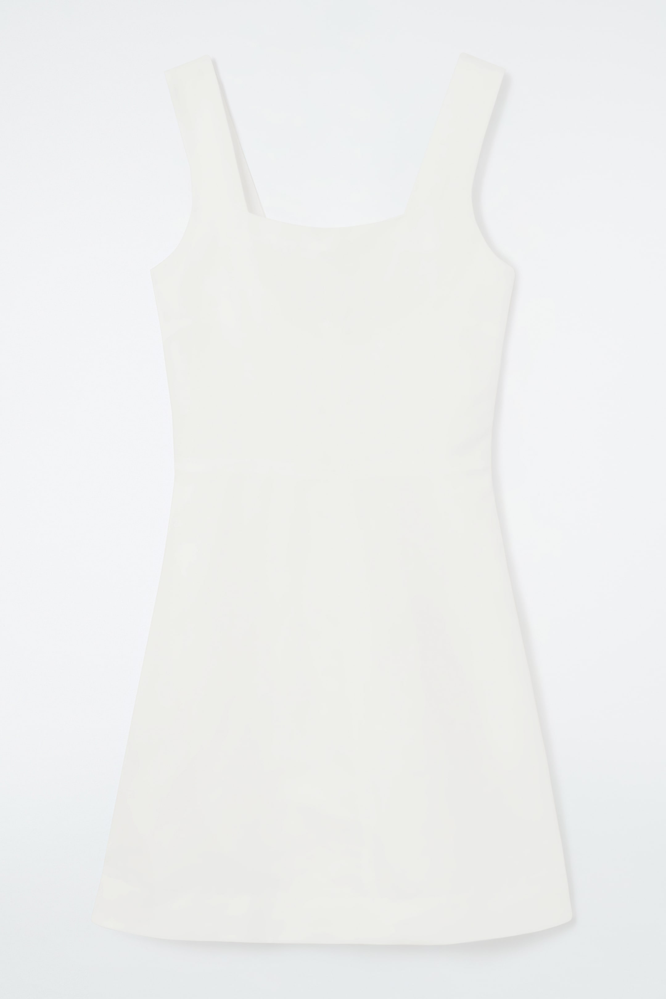 View larger image: SQUARE-NECK MINI PINAFORE DRESS - WHITE - Ladies | H&M GB 1