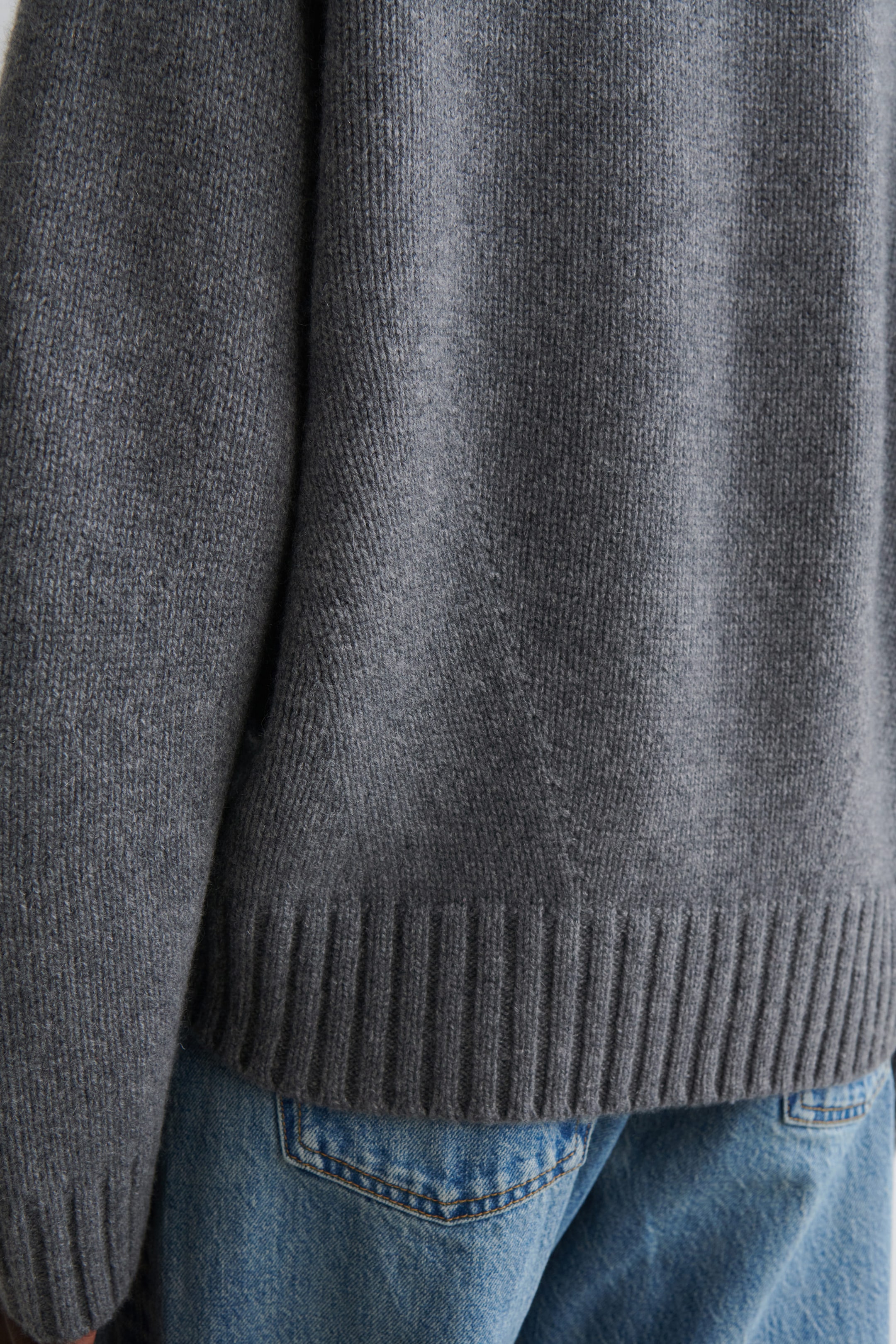 KASCHMIRPULLOVER MIT STEHKRAGEN