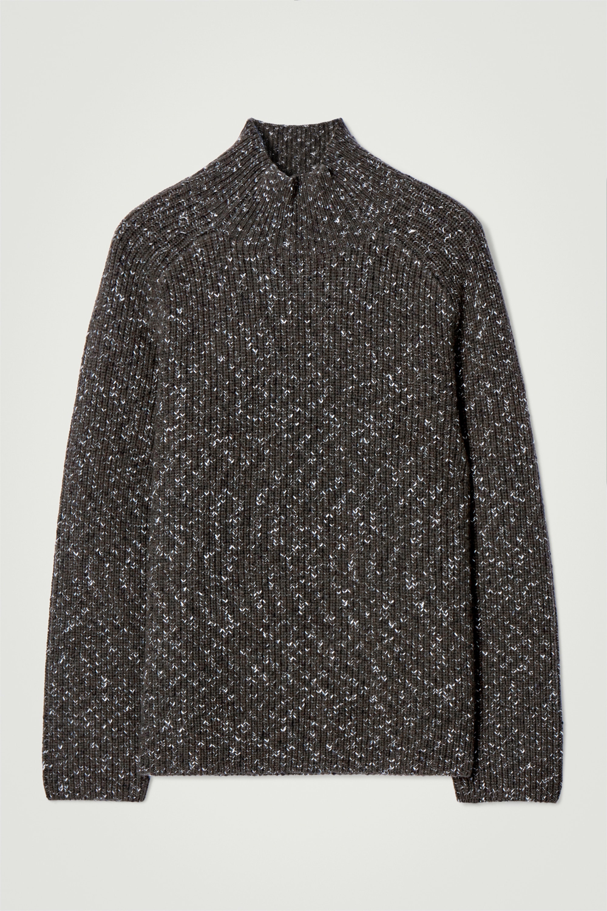 TWIST-YARN WOOL JUMPER - DARK GREEN