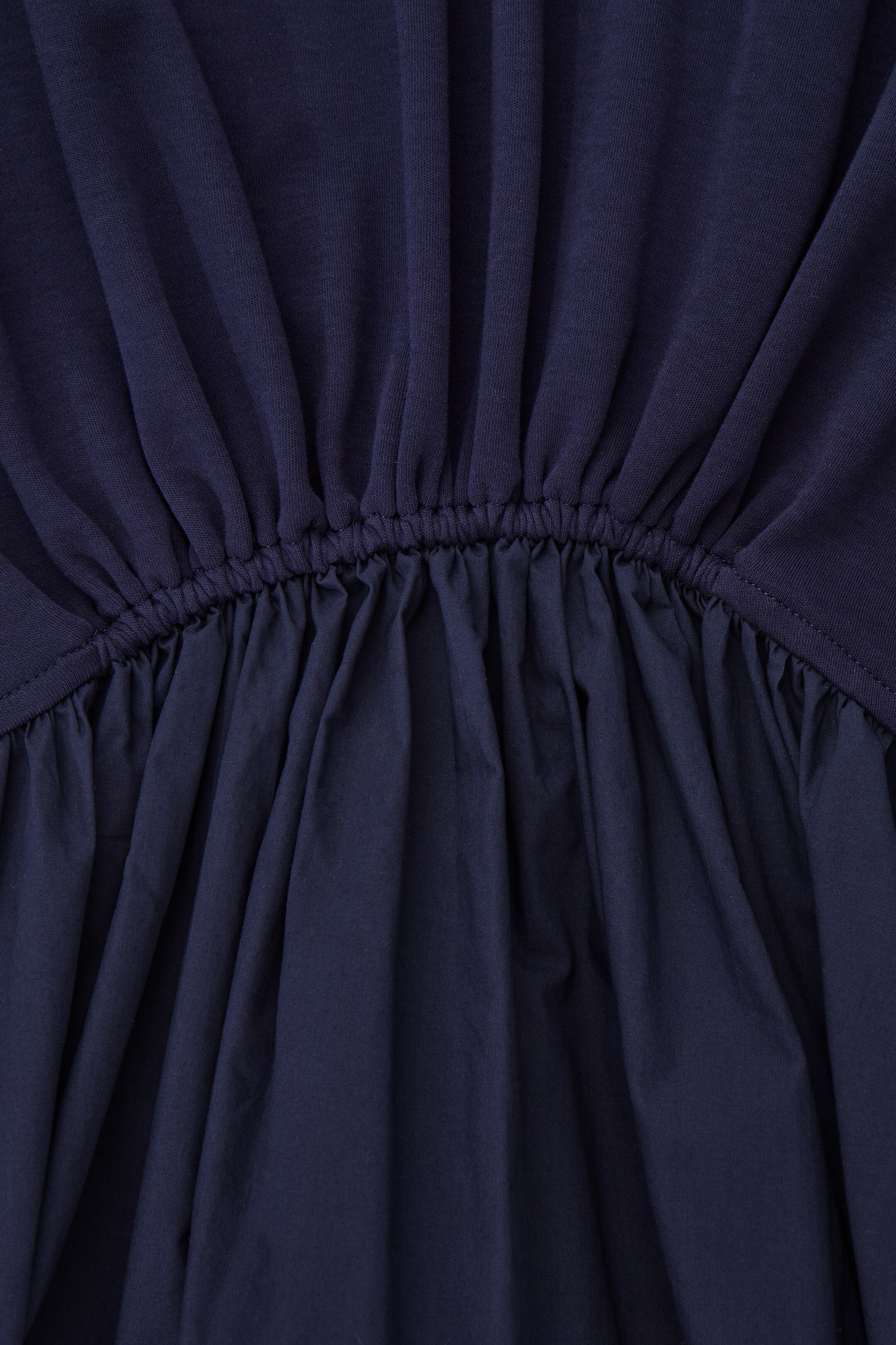 Ingrandisci l'immagine: ASYMMETRIC GATHERED-WAIST MIDI DRESS - NAVY - DONNA | H&M CH 2