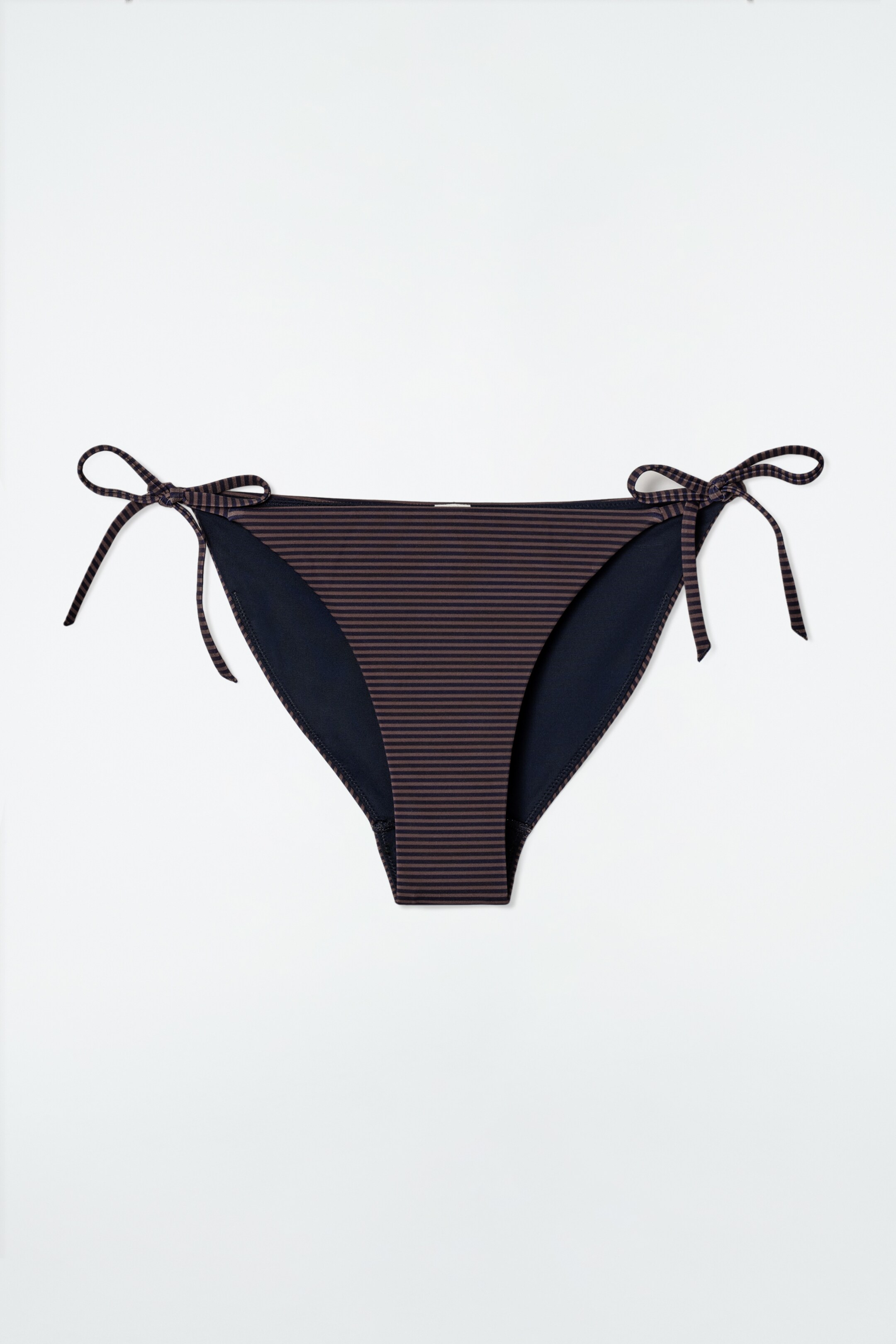 Agrandir l'image: BAS DE BIKINI À NOUER - MARRON / MARINE / RAYURES - FEMME | H&M CH 3