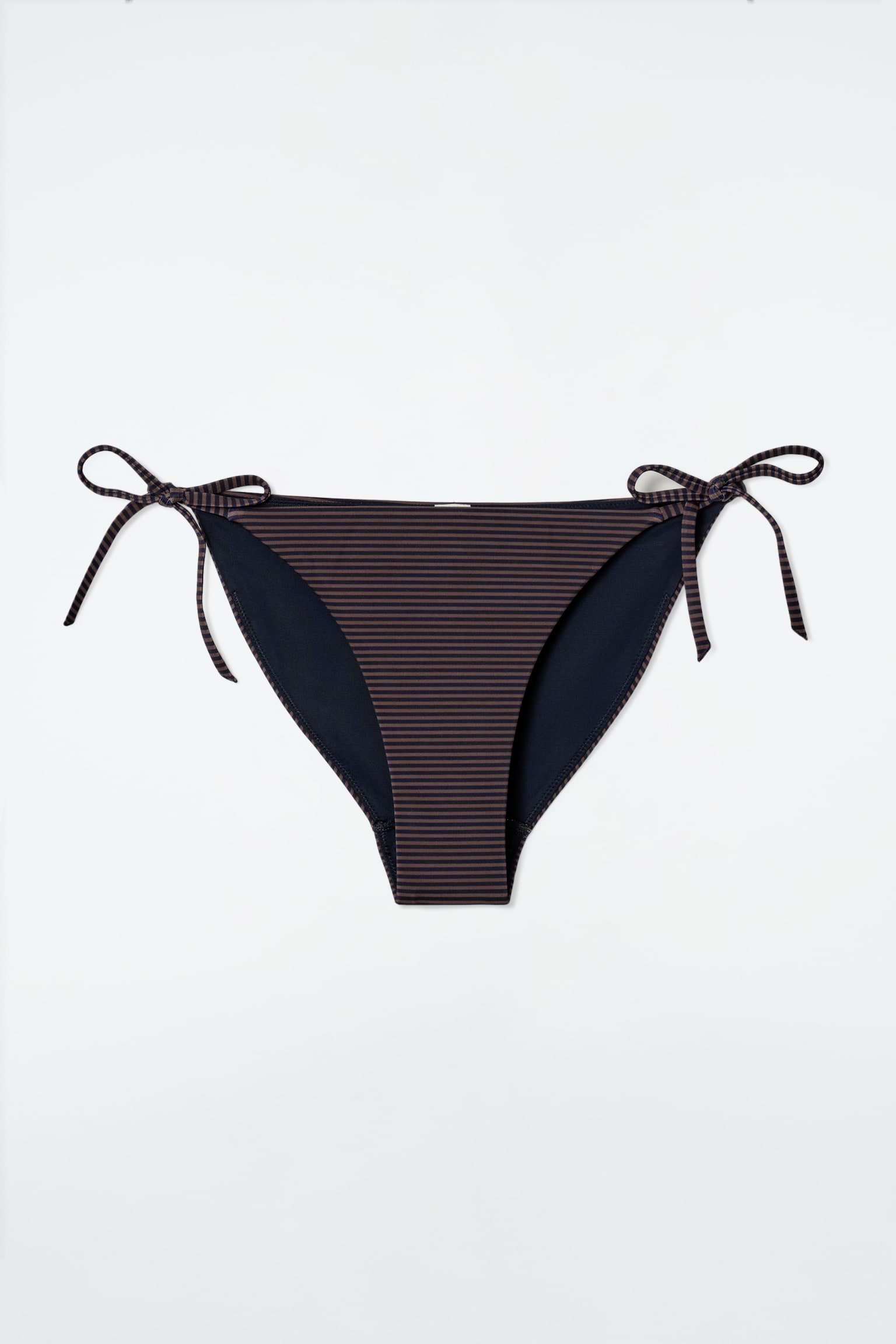 BRAGUITAS DE BIKINI CON LAZO - MARRÓN / AZUL MARINO / A RAYAS/MARRÓN/NEGRO/BLANCO - 2