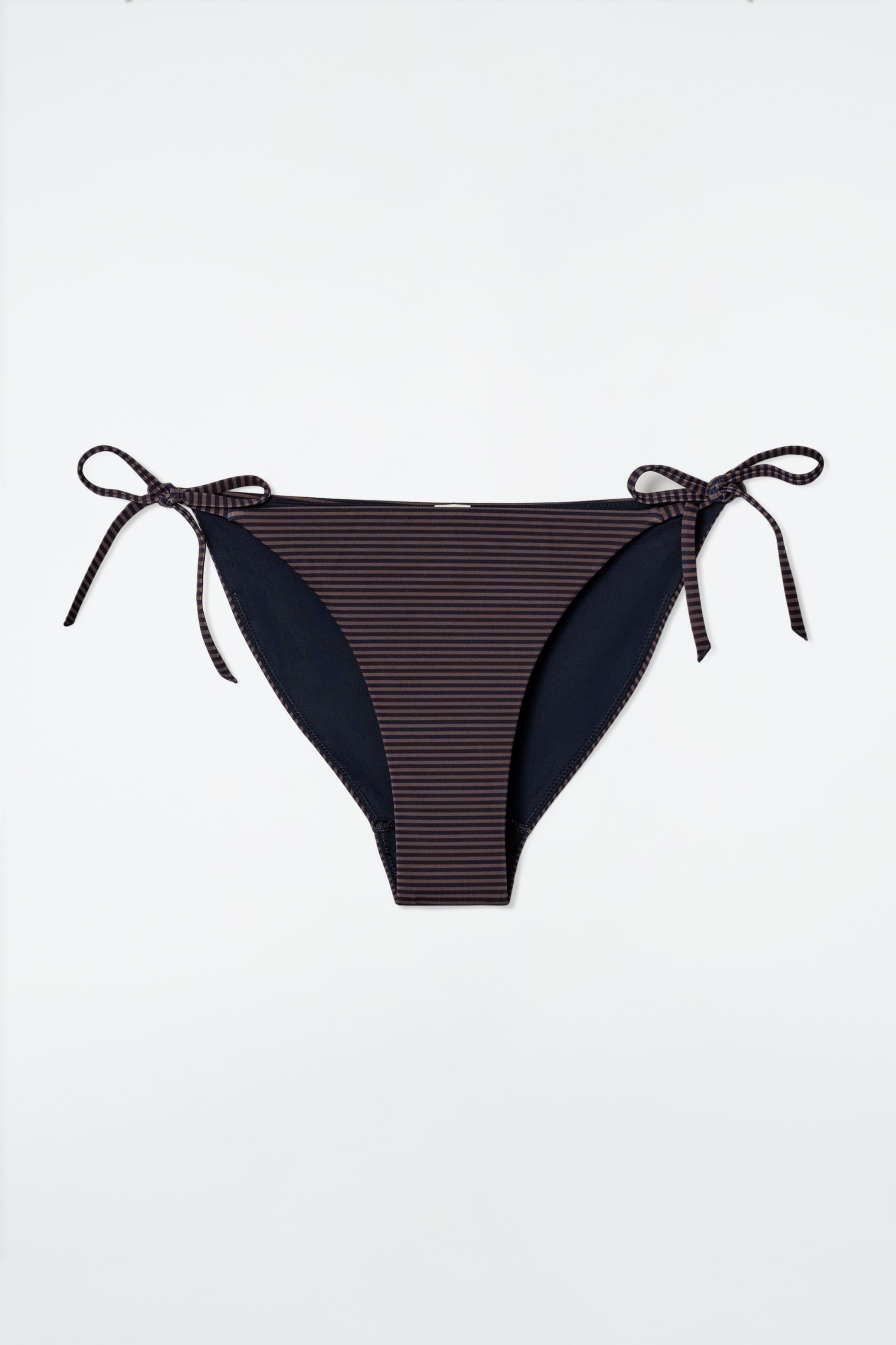 Zobraziť väčší obrázok: BIKINIOVÉ NOHAVIČKY SO ZAVÄZOVANÍM - Hnedá / námornícka modrá / pruhovaná - ŽENY | H&M SK 3