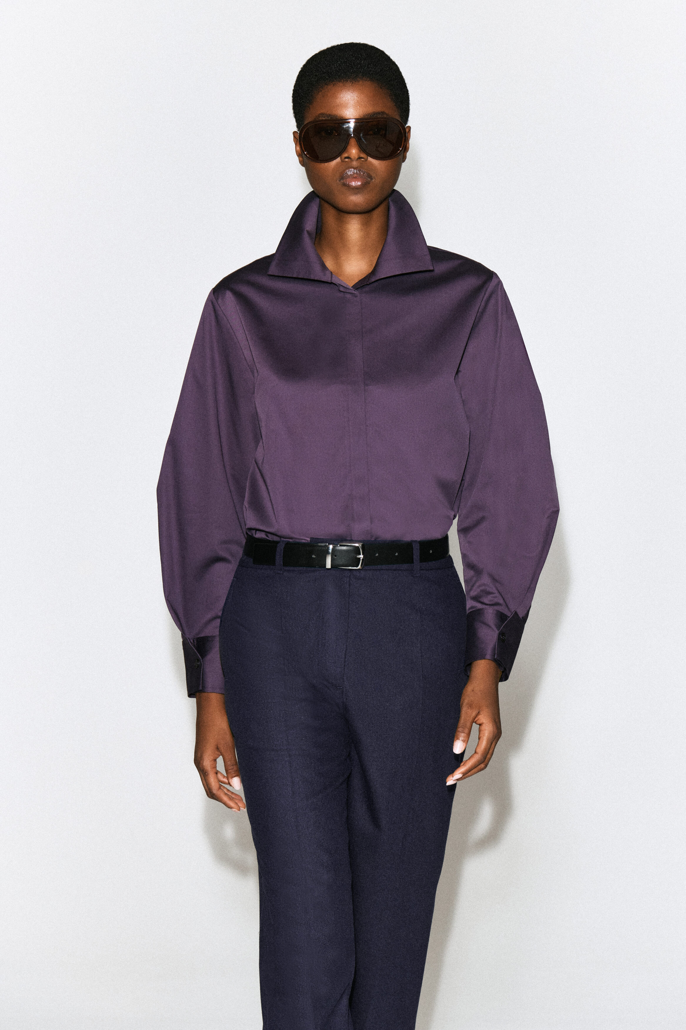 Oversized Folded-Collar Cotton Shirt by COS