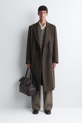 TRULLO OVERSIZED FLAP BAG - LEATHER — ESPRESSO 1