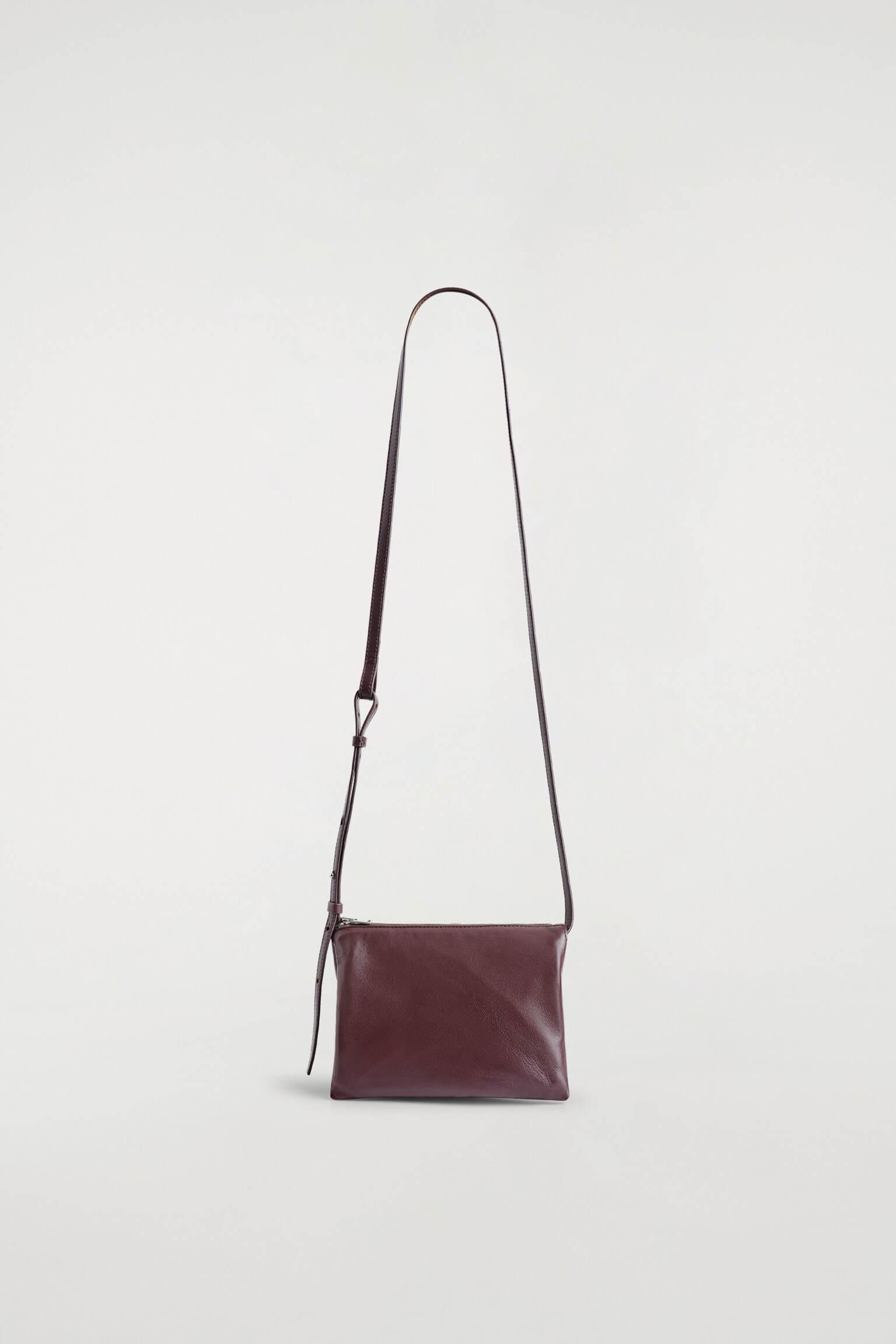 BOLSO BANDOLERA TROVE - PIEL - BURDEOS/NEGRO - 2