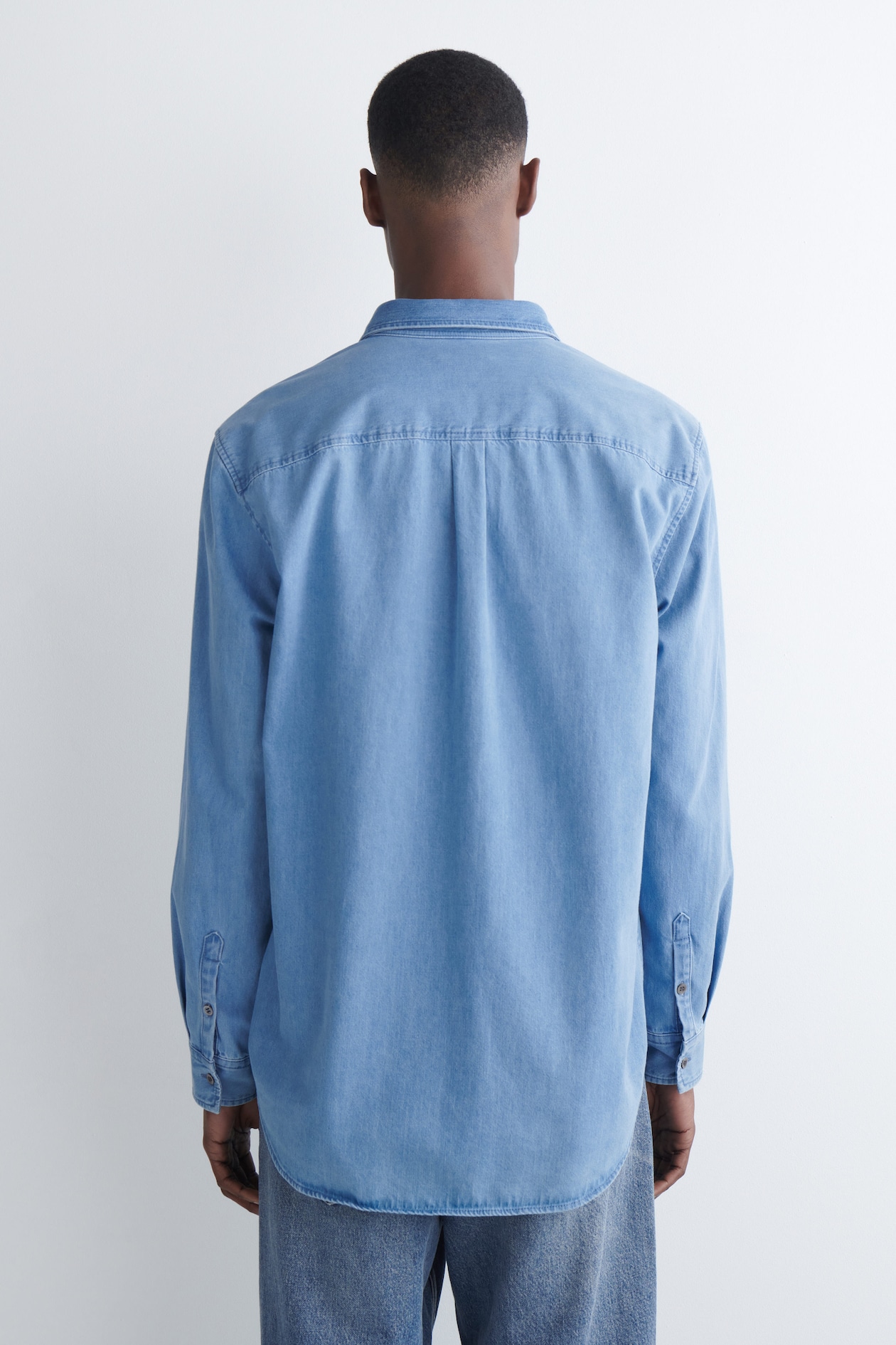 DENIM SHIRT — BLUE