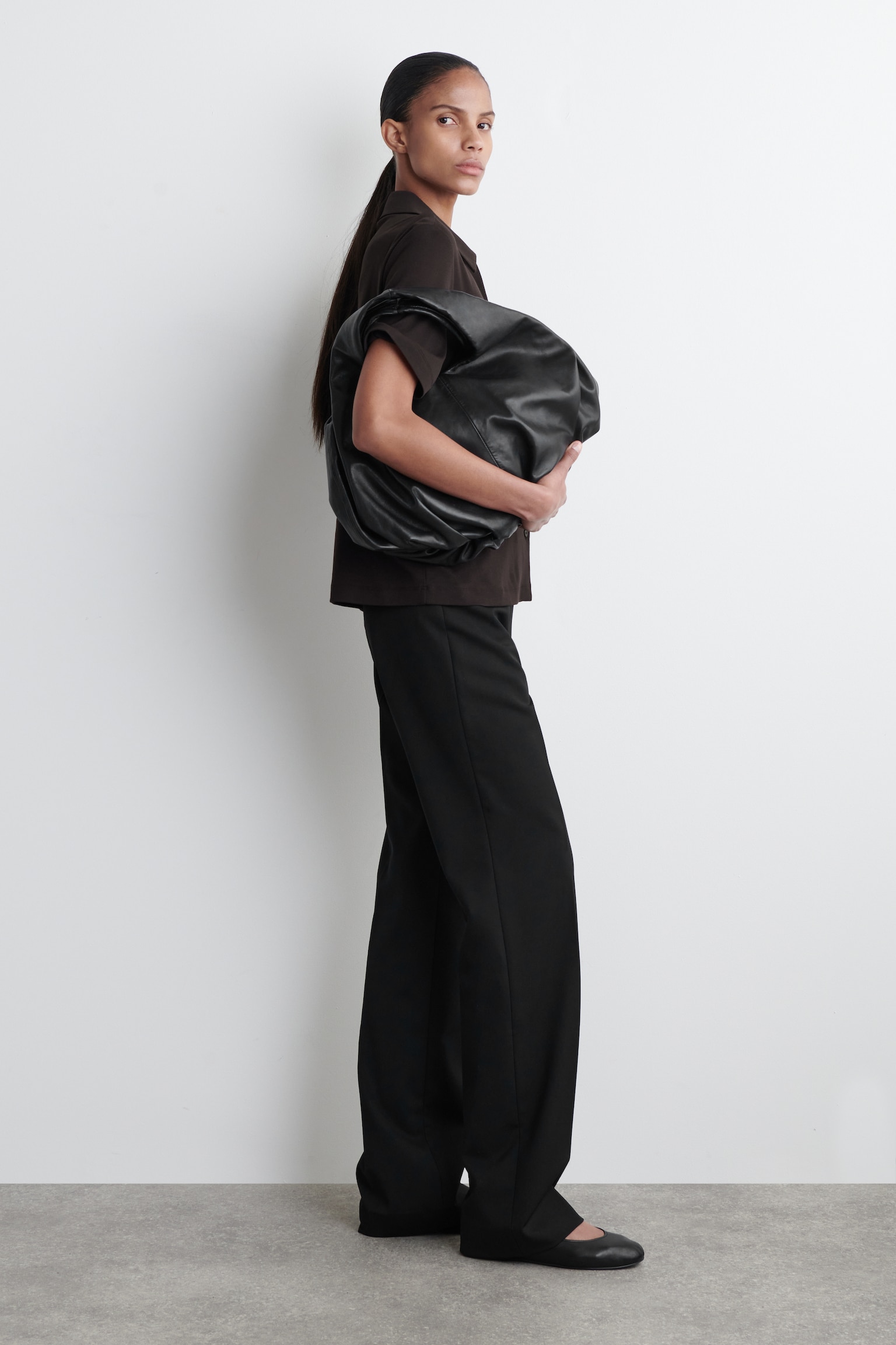 BAILARINAS DE PIEL - NEGRO/CRUDO - 4