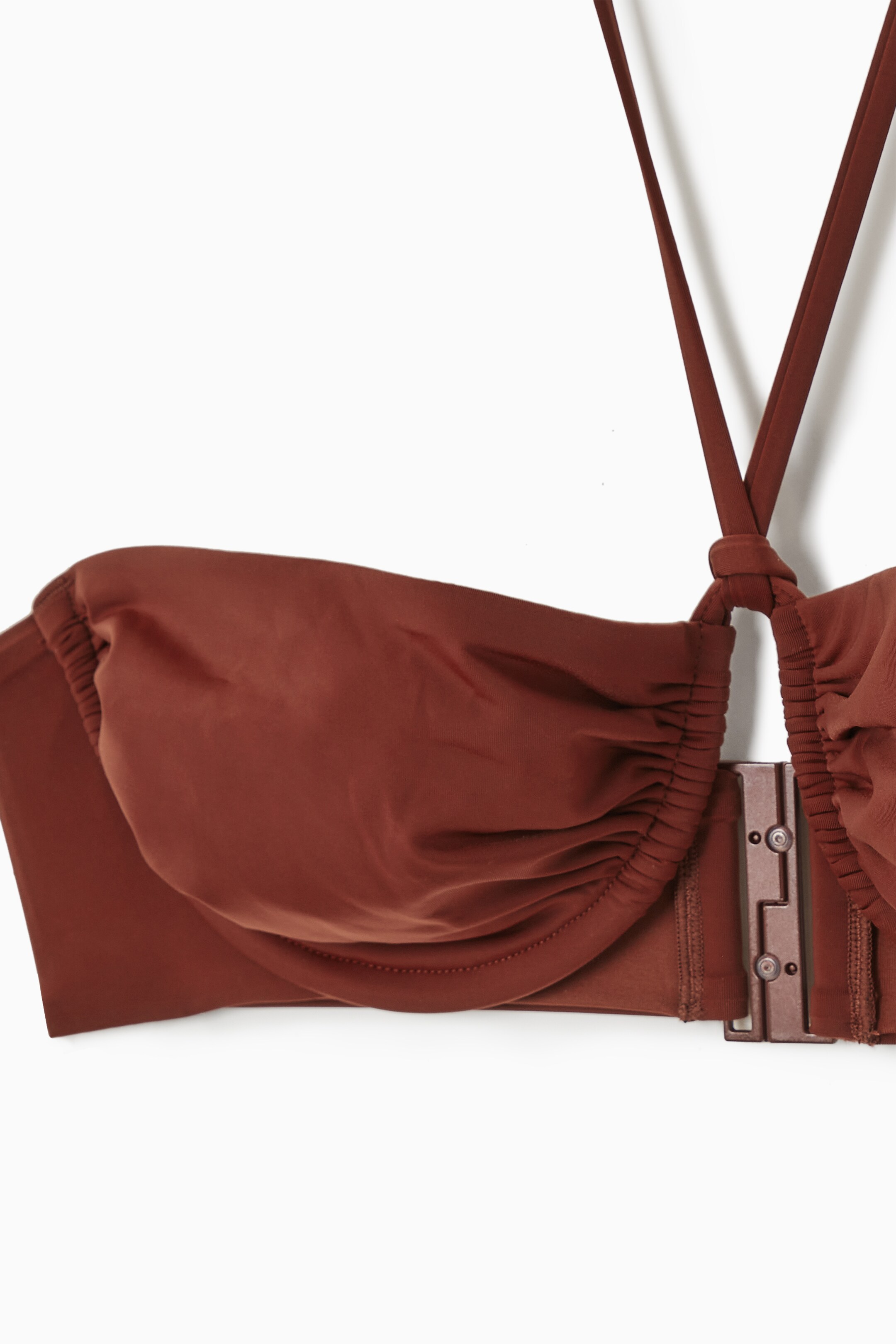 Grösseres Bild ansehen: NECKHOLDER-BIKINIOBERTEIL MIT BÜGELN - BURGUNDERROT - DAMEN | H&M CH 2