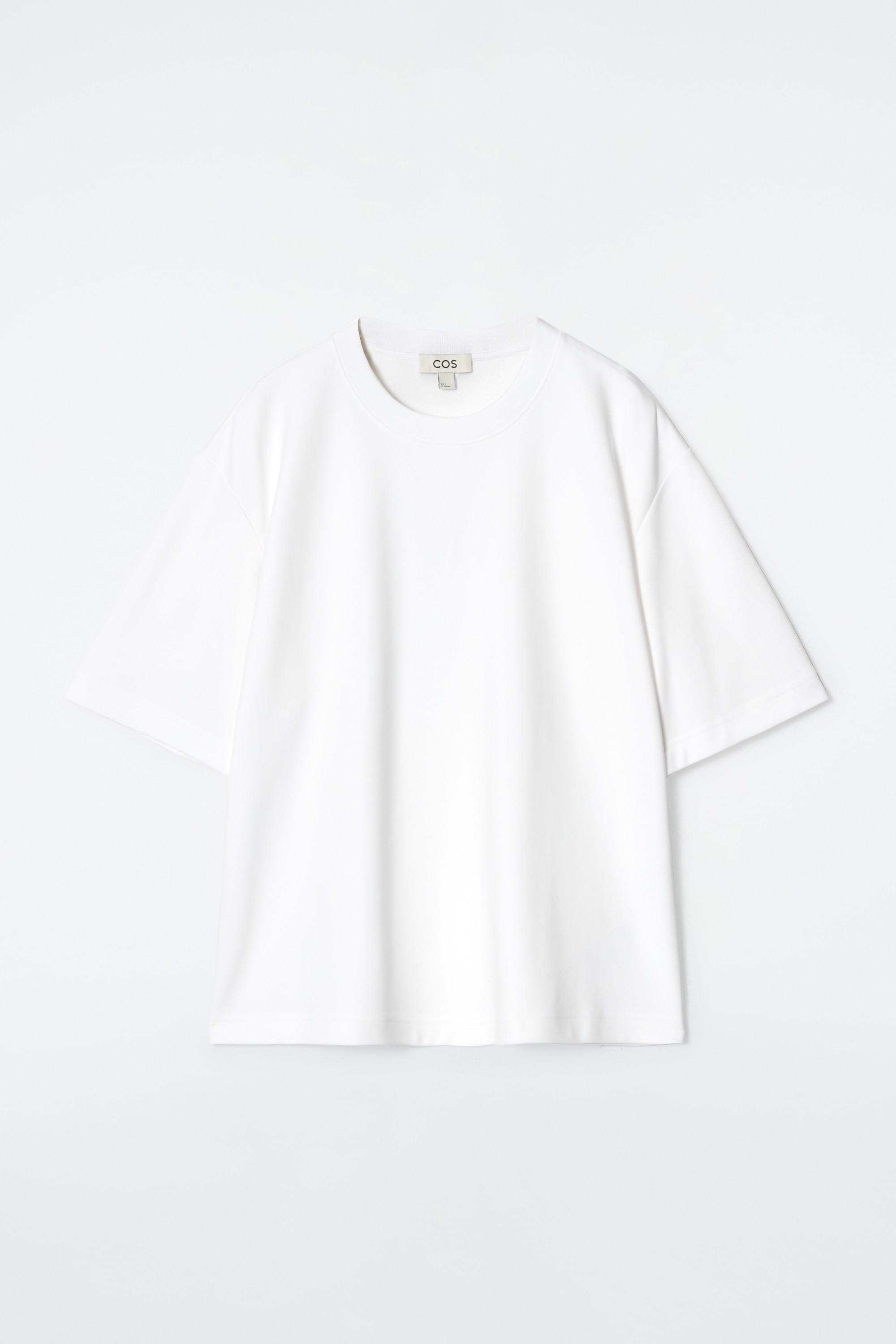 T-SHIRT OVERSIZE IN COTONE - BIANCO/ROSSO SCURO/VERDE CHIARO