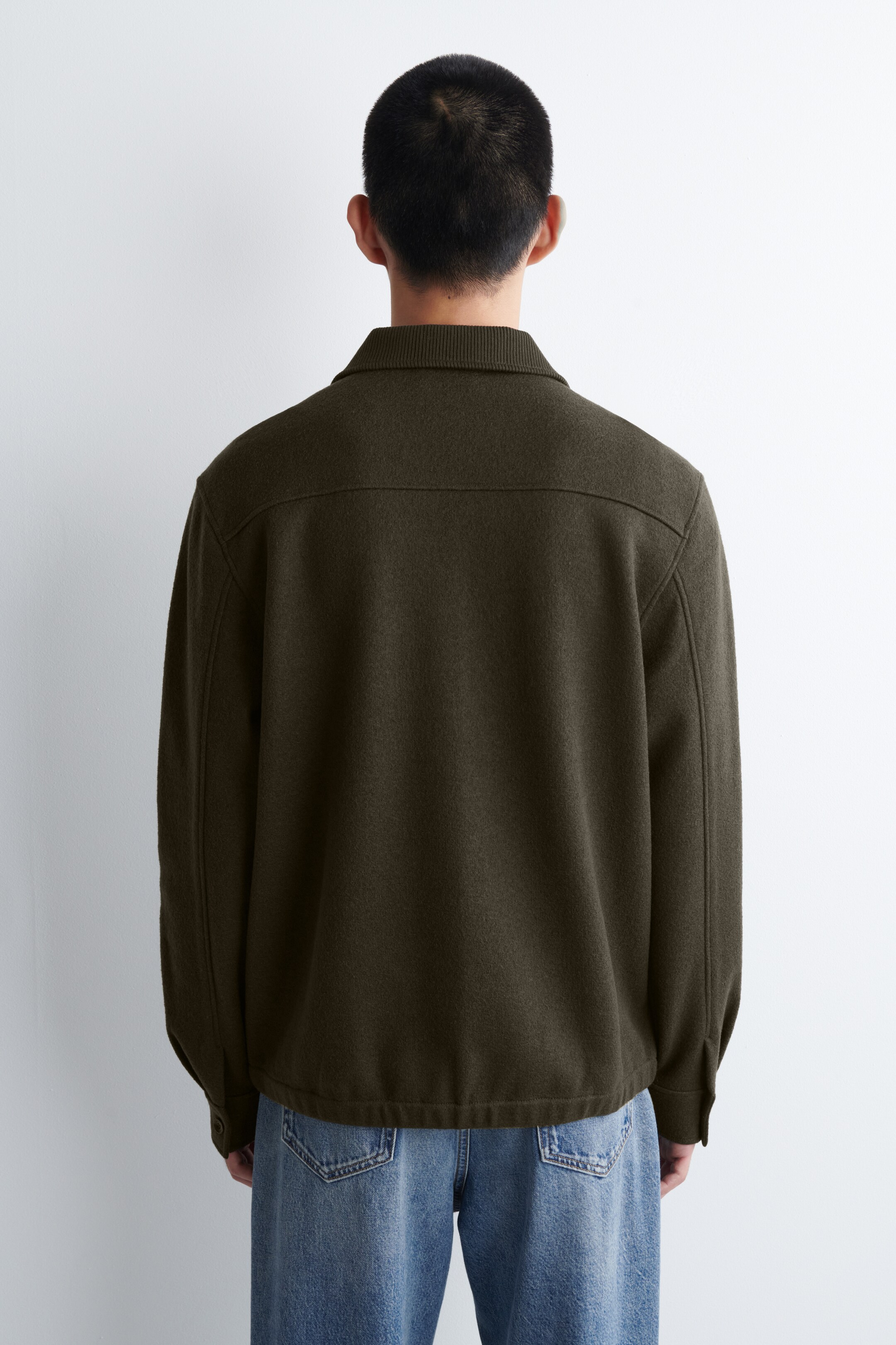 Zobraziť väčší obrázok: VLNENÝ ZIPSOVÝ POLO SVETER - KHAKI - MUŽI | H&M SK 5