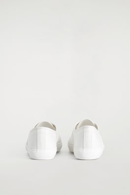 CANVAS PLIMSOLL SNEAKERS — WHITE 2