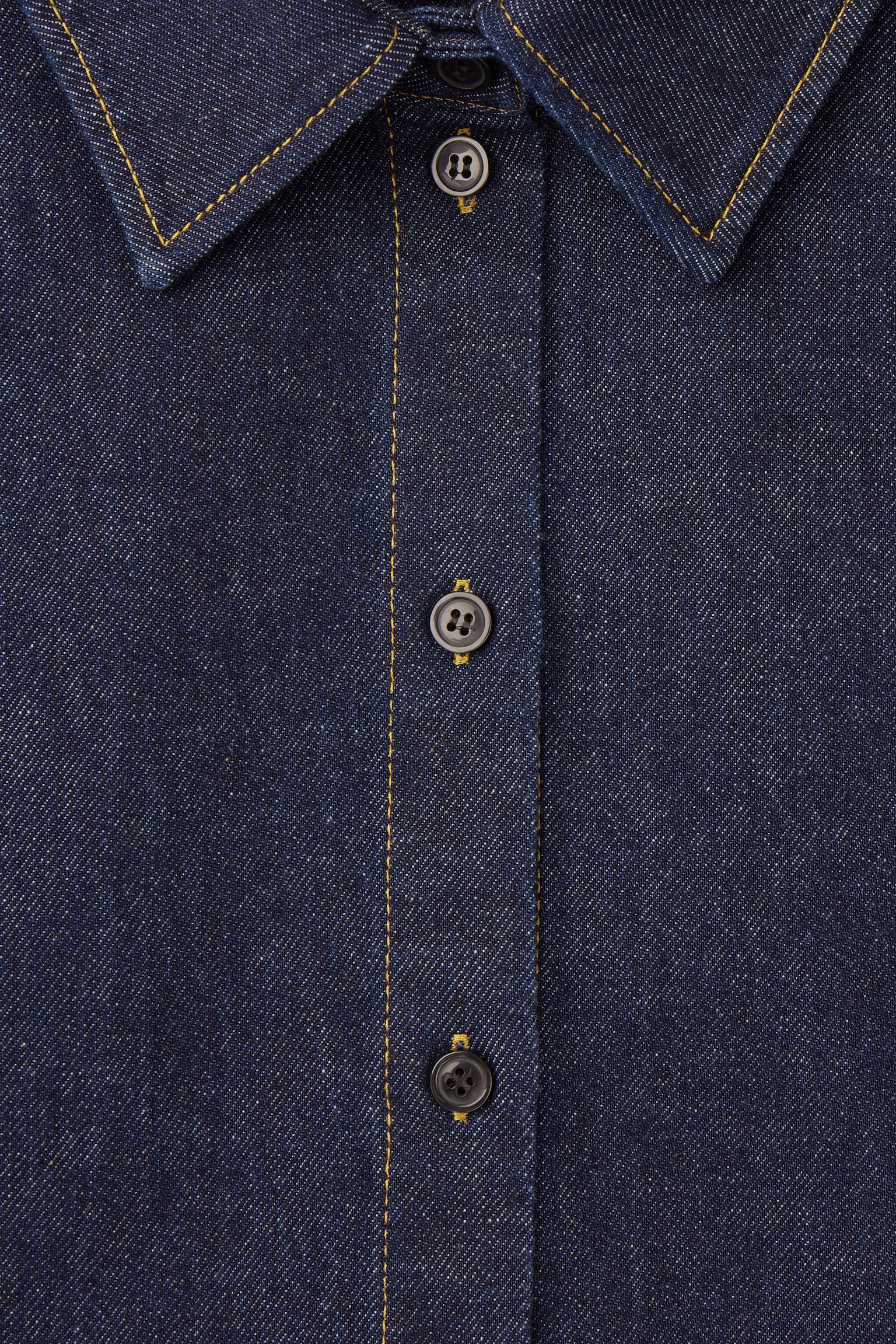 OVERSIZED DENIM SHIRT - INDIGO - 3