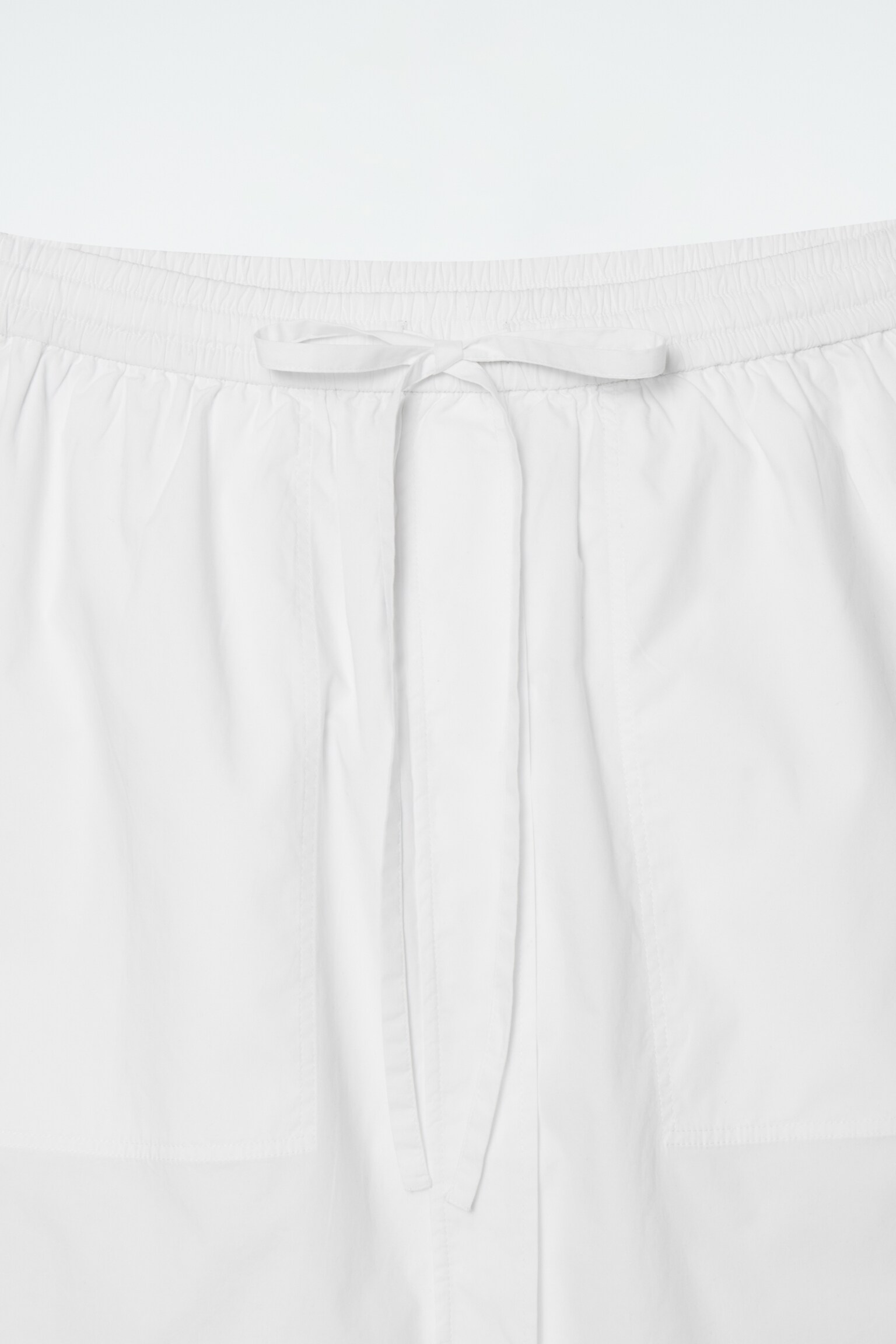 JUPE MIDI TAILLE AJUSTABLE - BLANC - 2
