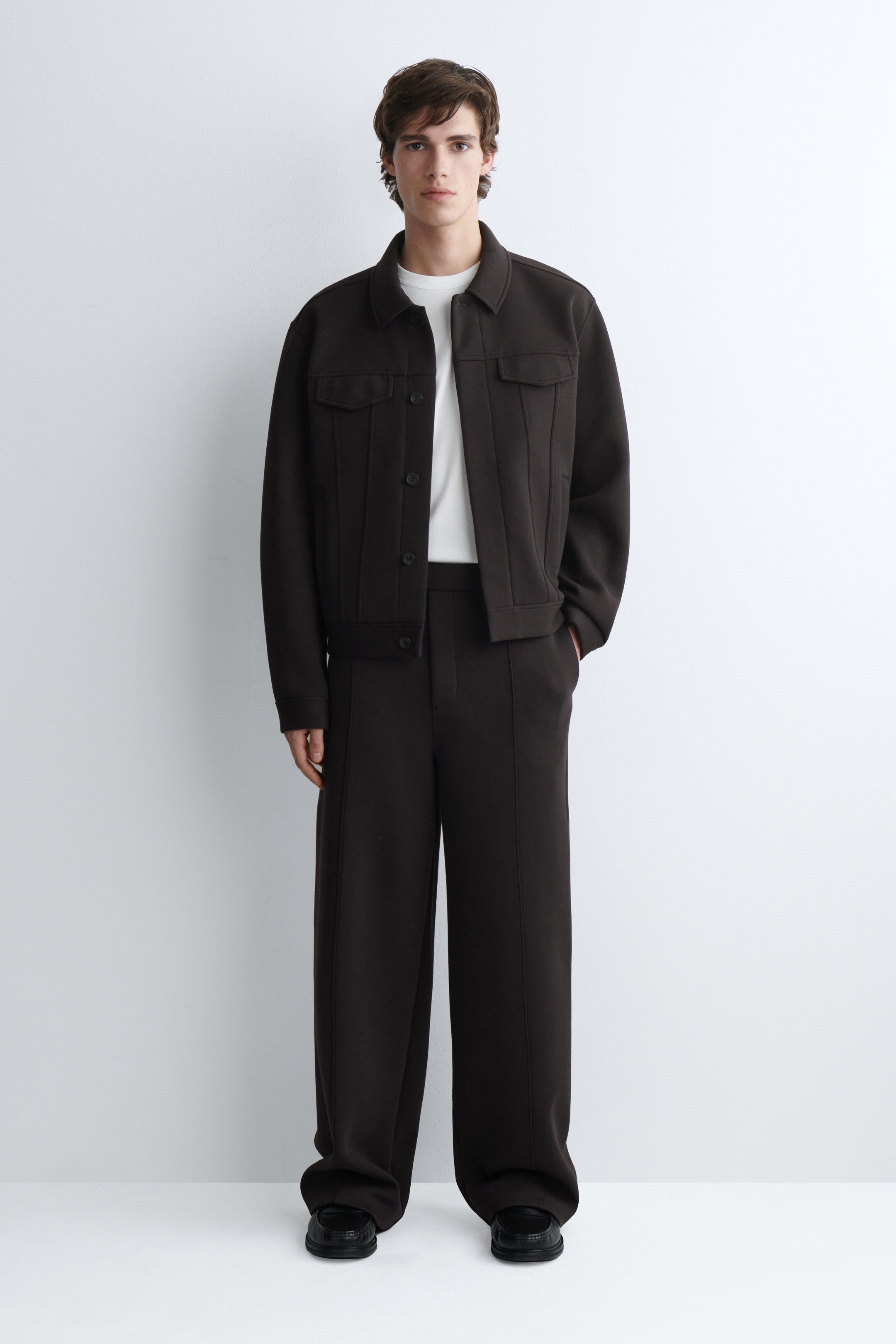 View larger image: SCUBA STRAIGHT-LEG TROUSERS - BROWN - Men | H&M GB 1