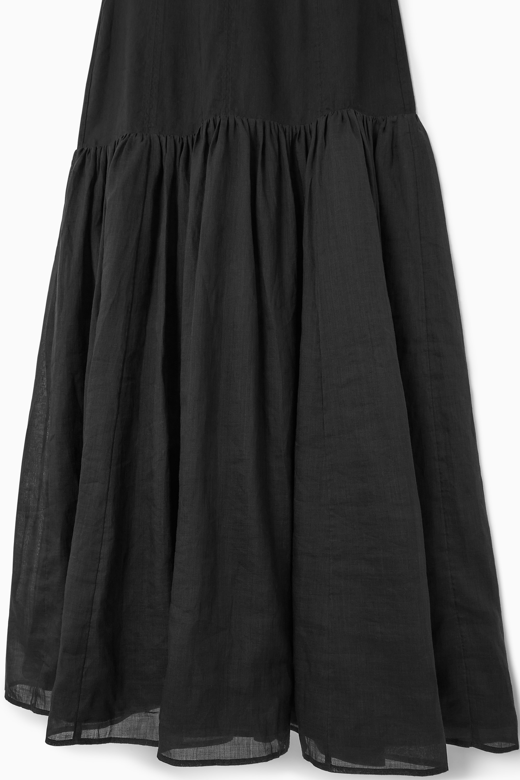 sachin and babi light blue dress Women's BLACK DROPPED-WAIST MAXI DRESS