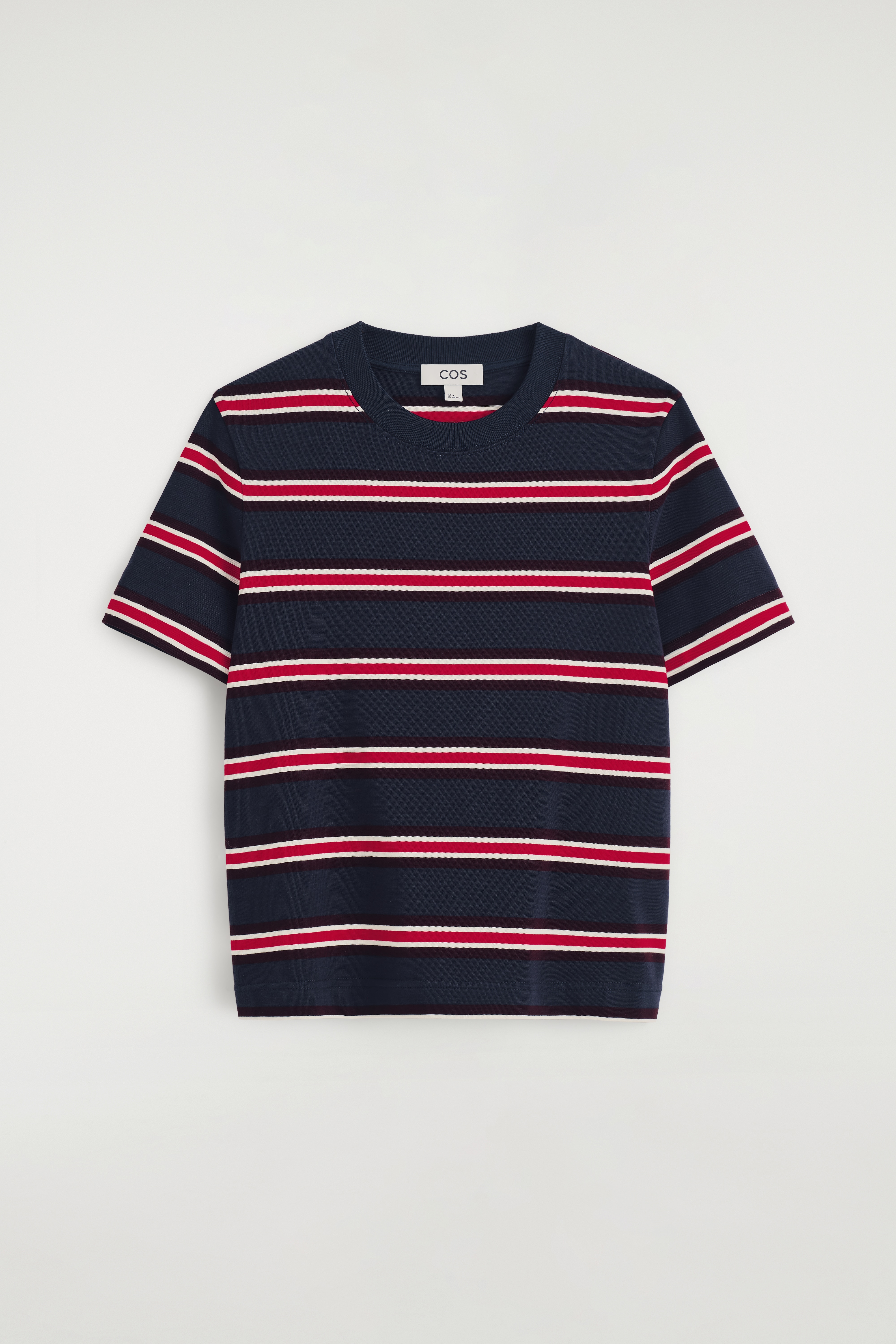 CLEAN CUT T-SHIRT - NAVY / RED / STRIPED/DARK BROWN/WHITE / ORANGE/DARK GREEN/COBALT BLUE/YELLOW/BLACK / WHITE / RED / STRIPED/WHITE/BLACK/DARK-GREY MÉLANGE/PINK/IVORY / YELLOW / STRIPED