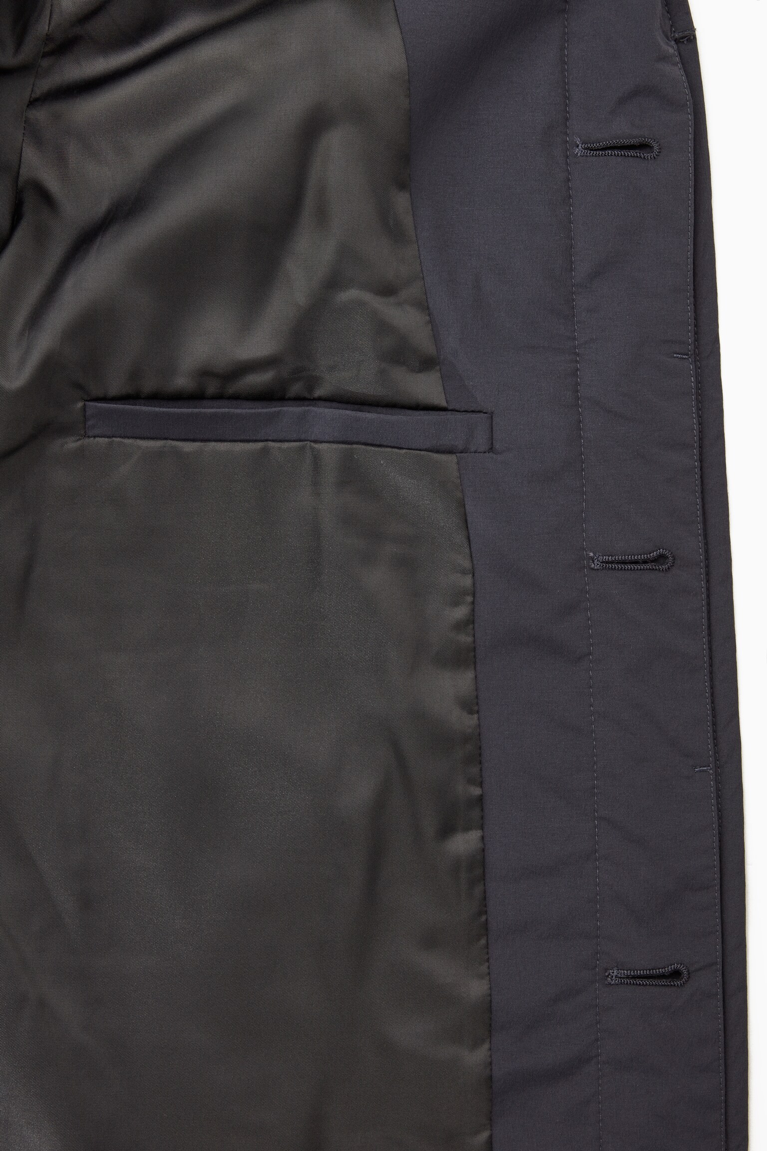 PADDED CAR COAT - NAVY - 2