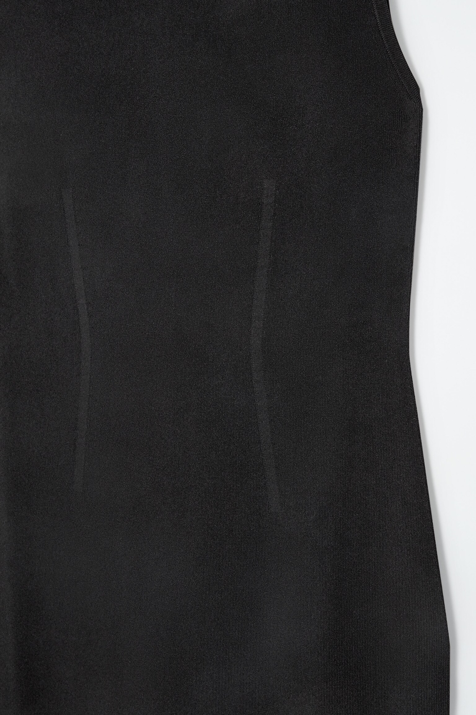 4510547 Black Corset Waist Detail Dress