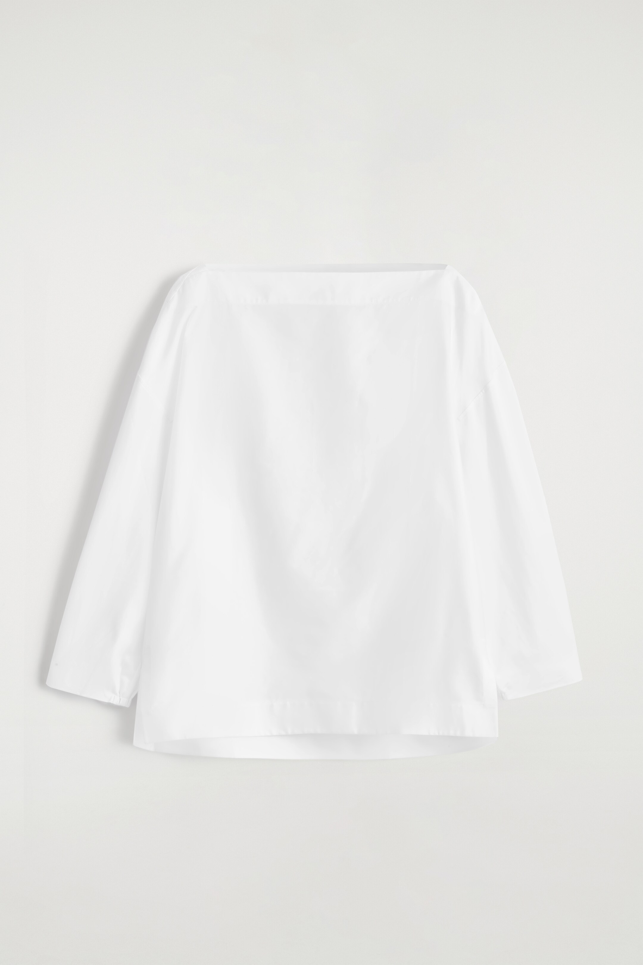 Grotere afbeelding bekijken: KATOEN BLOUSE MET BOOTSHALS - WIT - DAMES | H&M NL 6