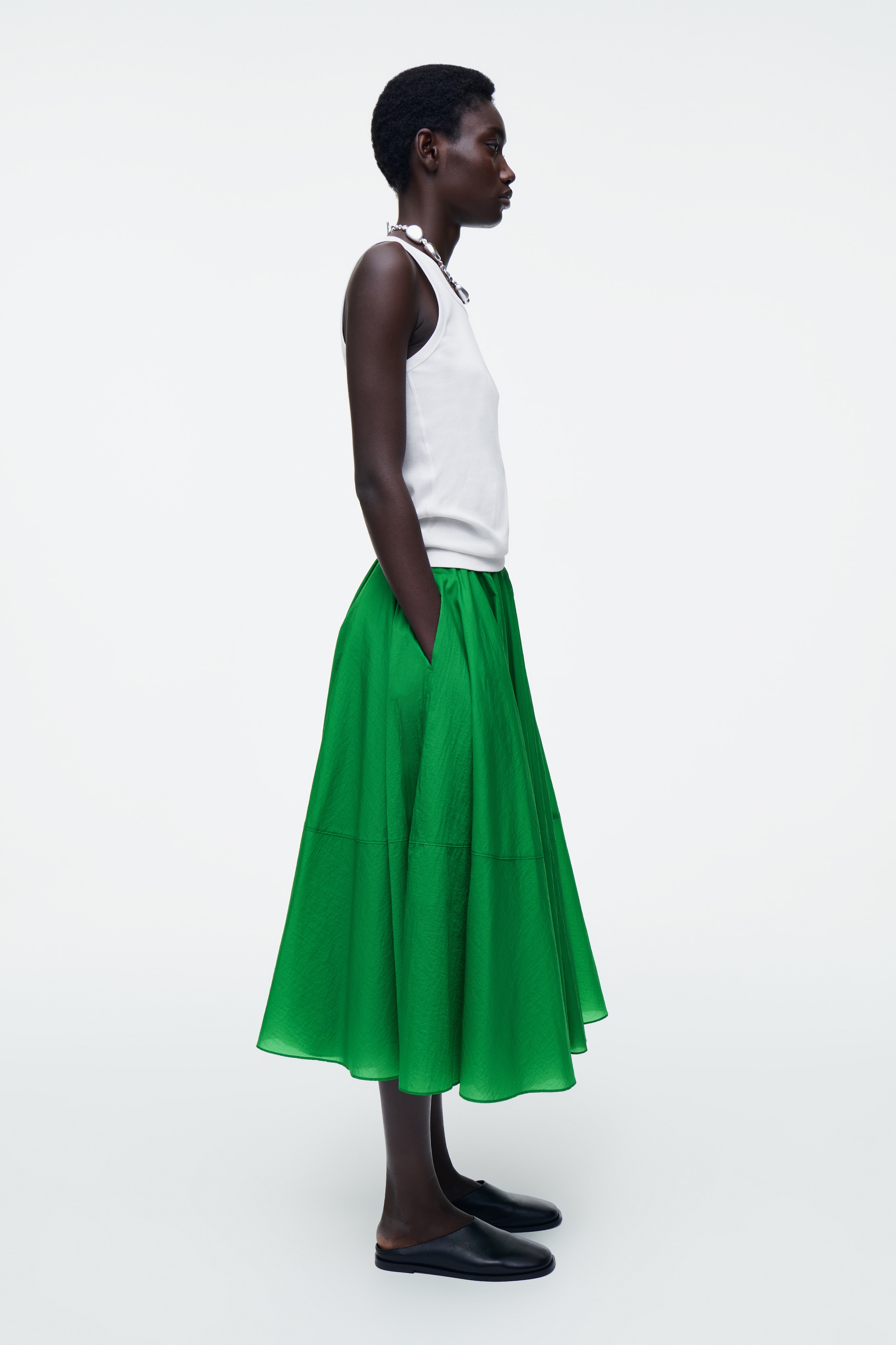 Visualizza immagine più grande: GONNA MIDI A RUOTA - VERDE - DONNA | H&M IT 4