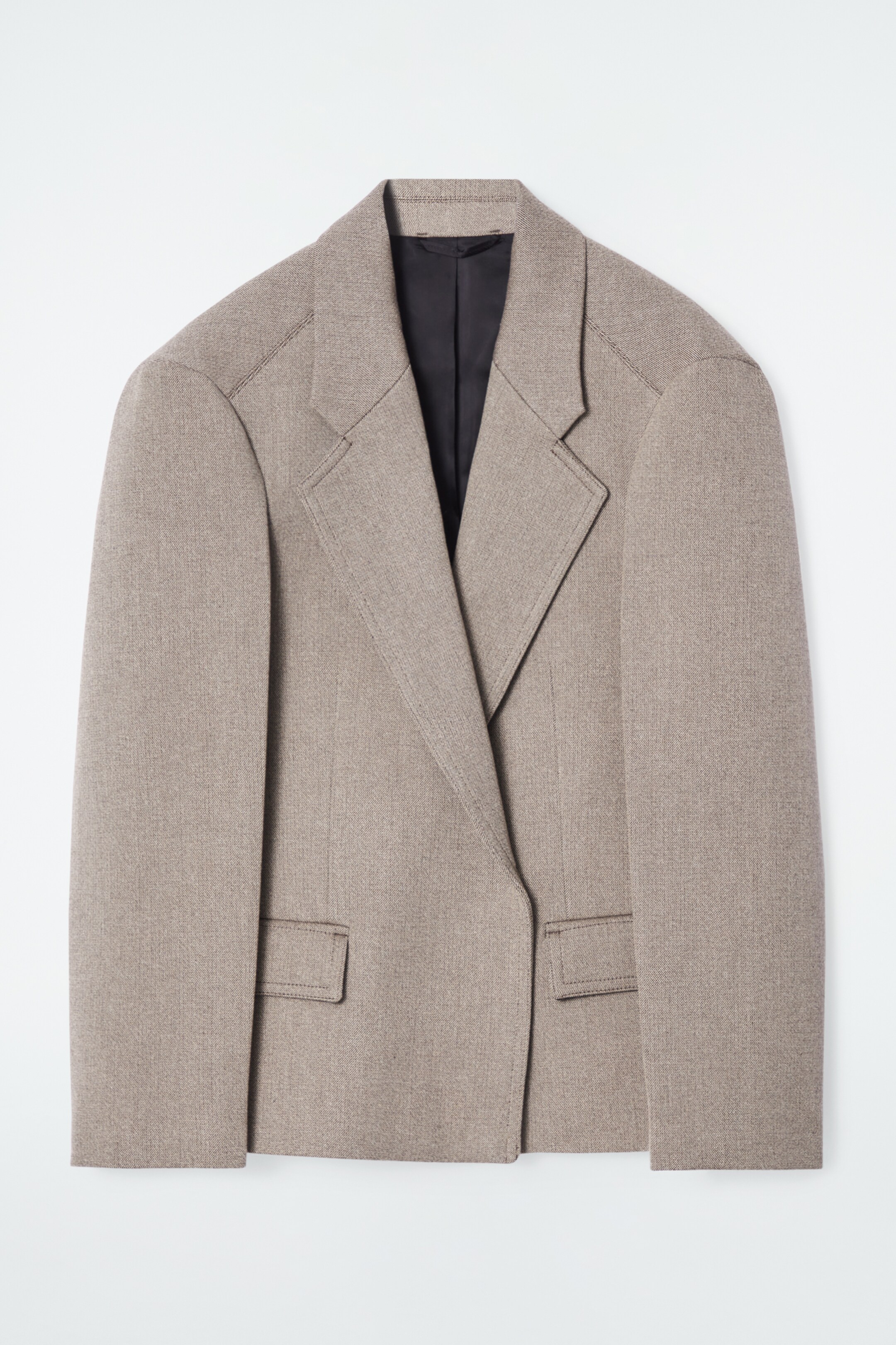 View larger image: OVERSIZED EXAGGERATED-SHOULDER BLAZER - BROWN - Ladies | H&M GB 1
