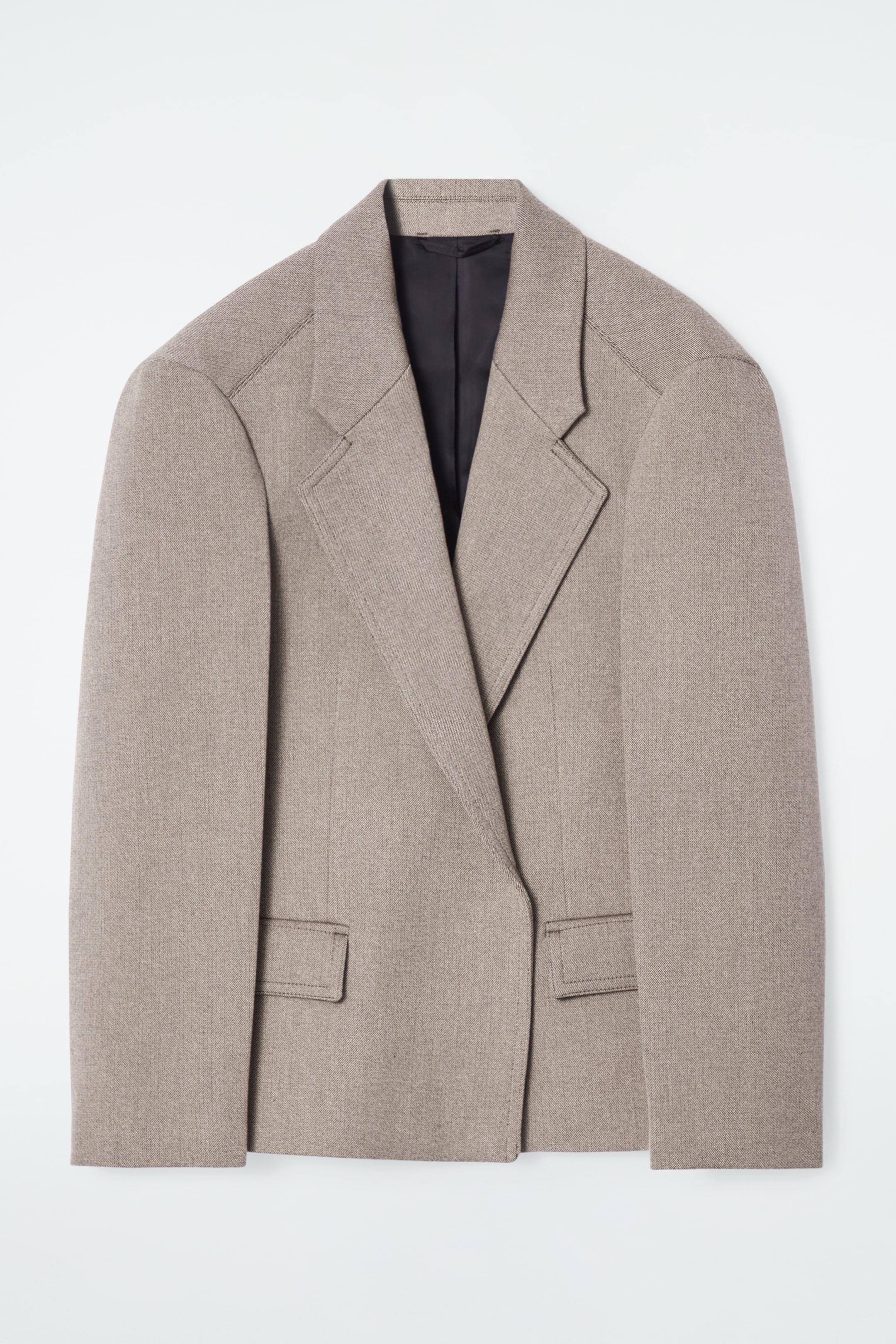 View larger image: OVERSIZED EXAGGERATED-SHOULDER BLAZER - BROWN - Ladies | H&M GB 1