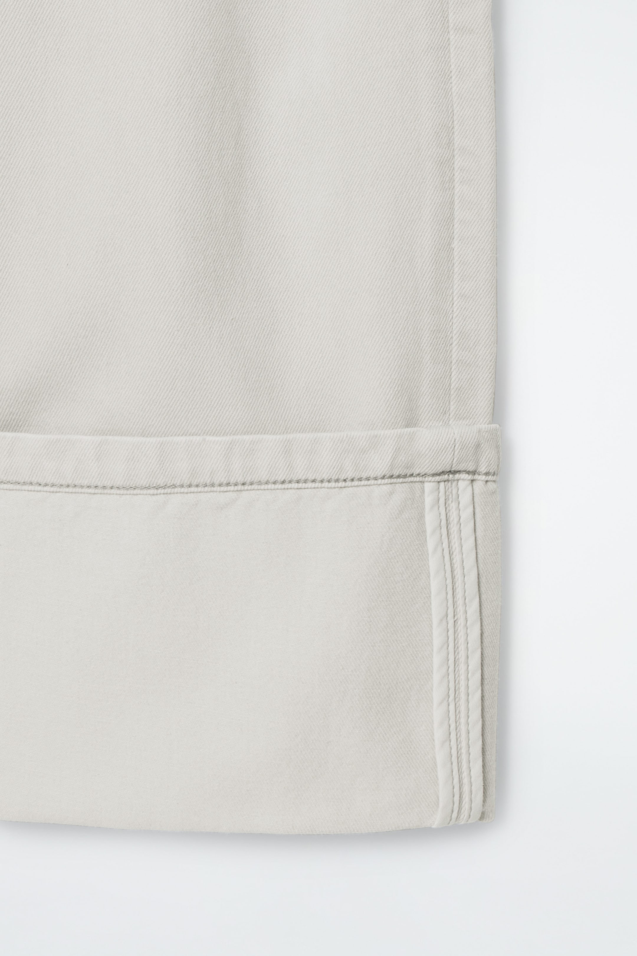FACADE TURN-UP JEANS - STRAIGHT