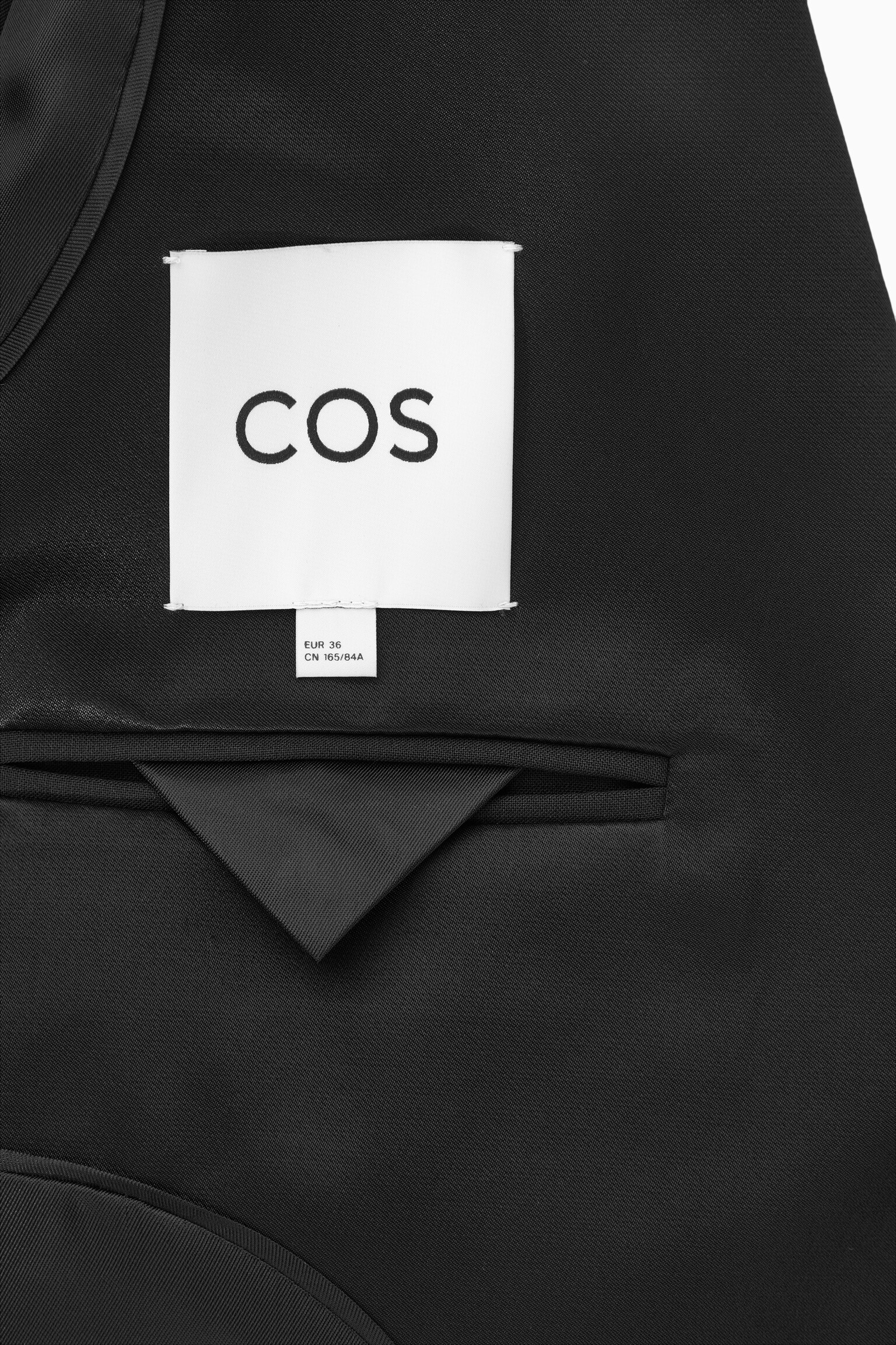 BLAZER DE SMOKING POWER-SHOULDER LAINE - NOIR - 4