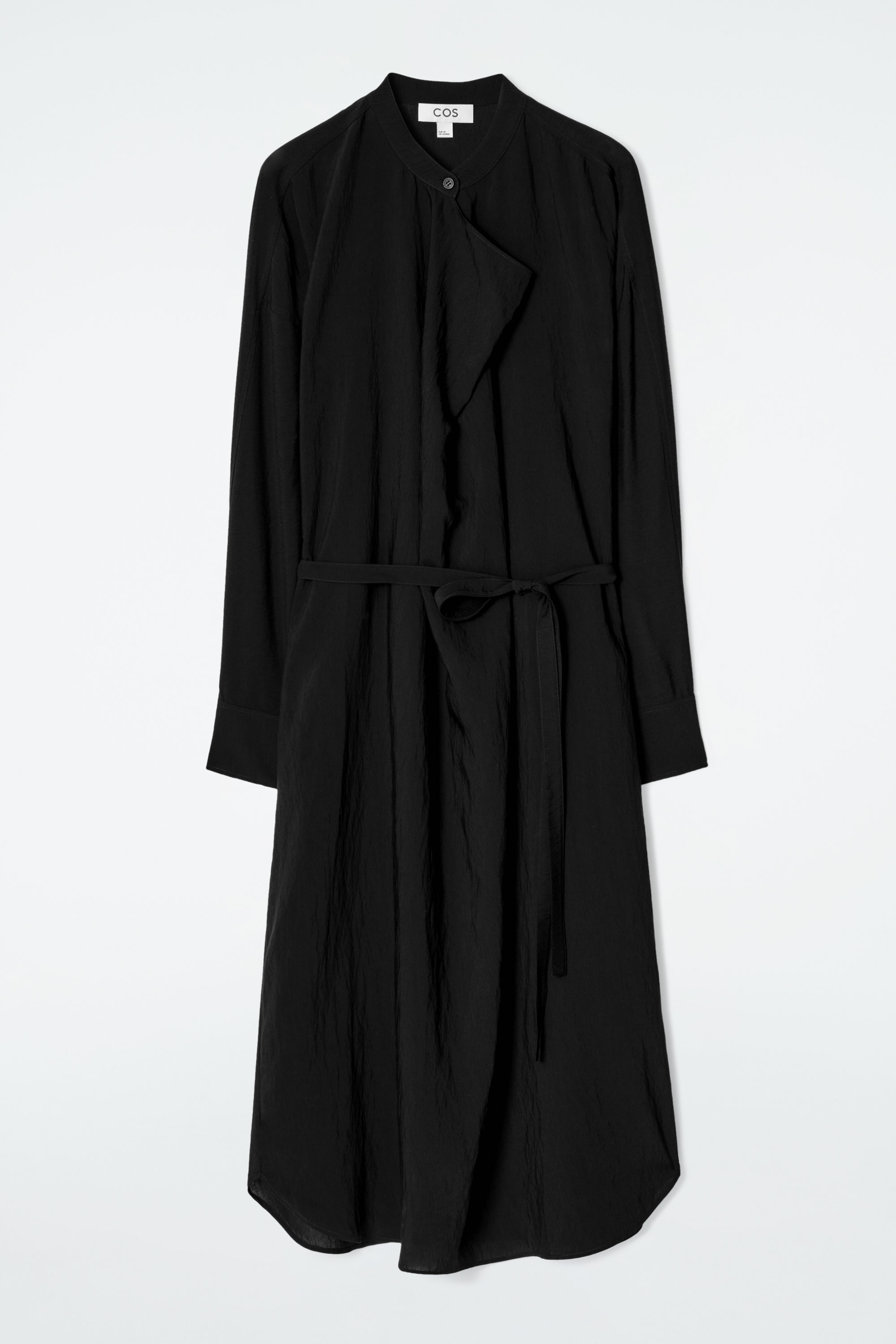OVERSIZED V-NECK JUMPSUIT - BLACK | COS