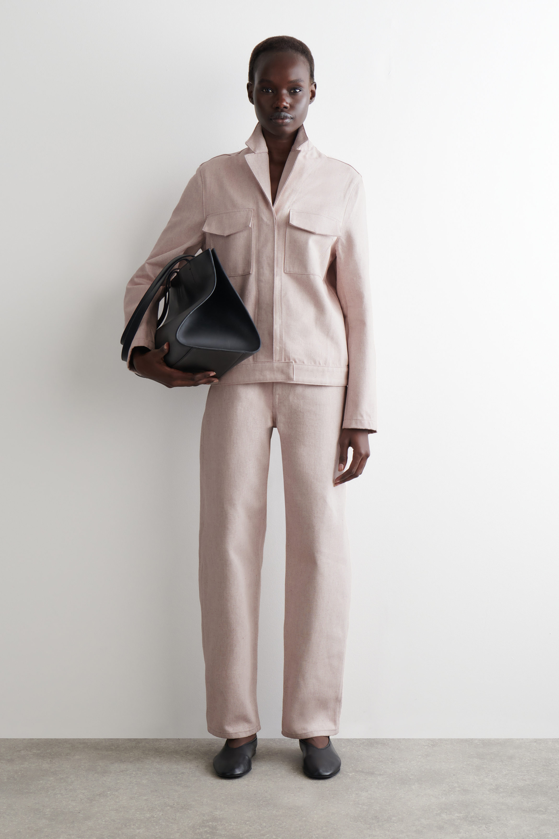 DENIM UTILITY JACKET - LIGHT PINK | COS US