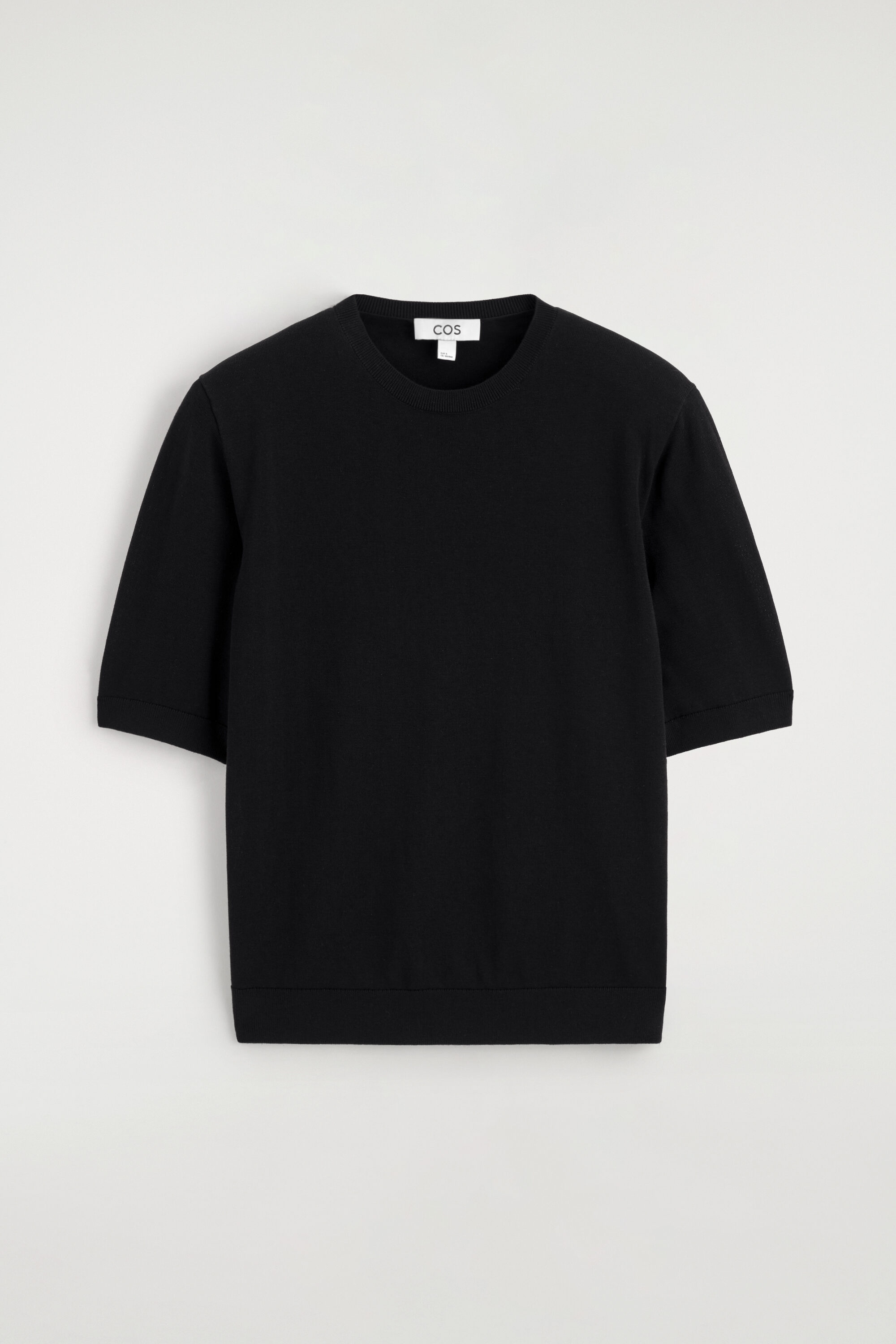 SCULPTED-SHOULDER SILK-COTTON T-SHIRT thumbnail 6