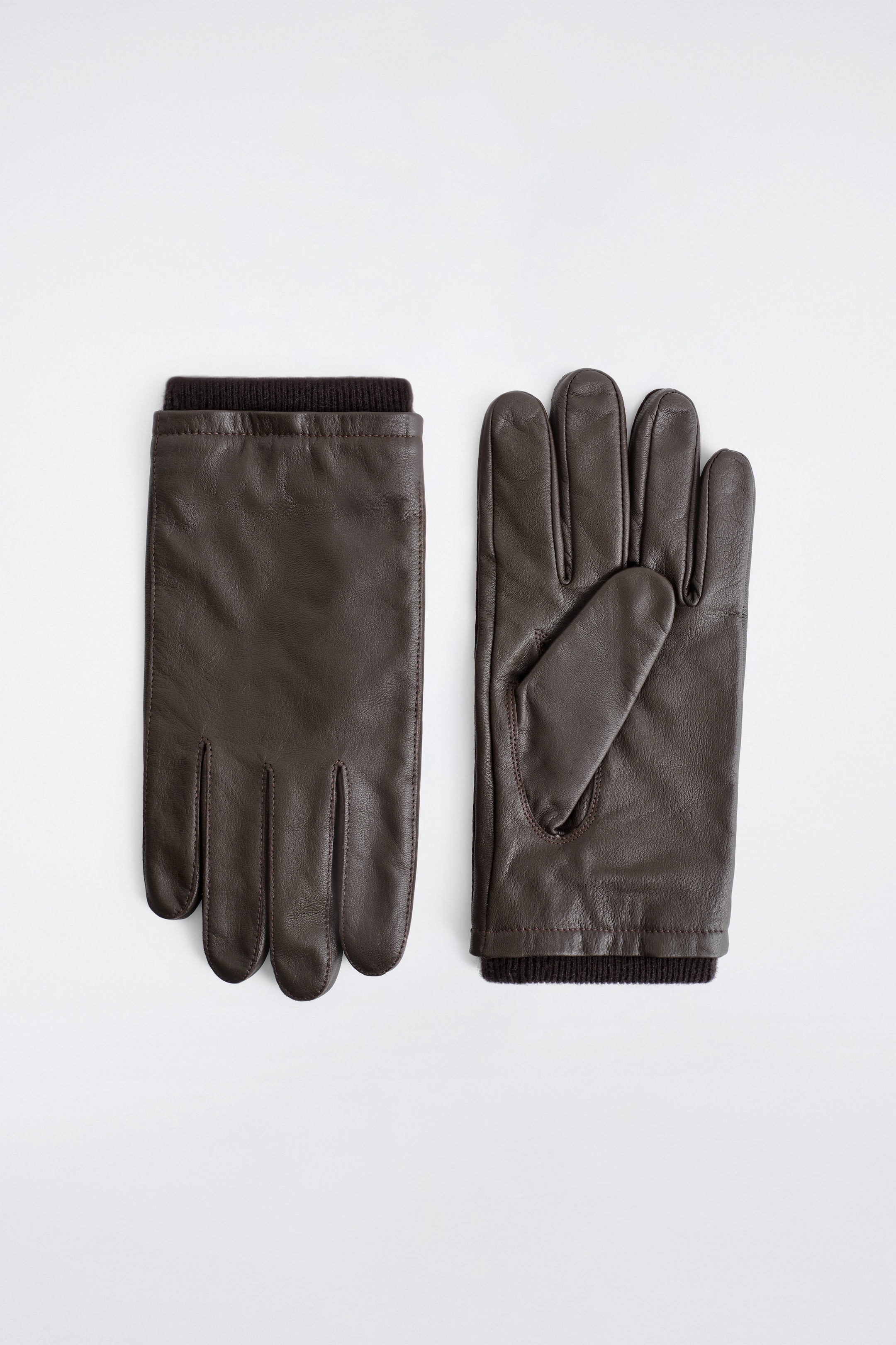 CASHMERE-LINED LEATHER GLOVES